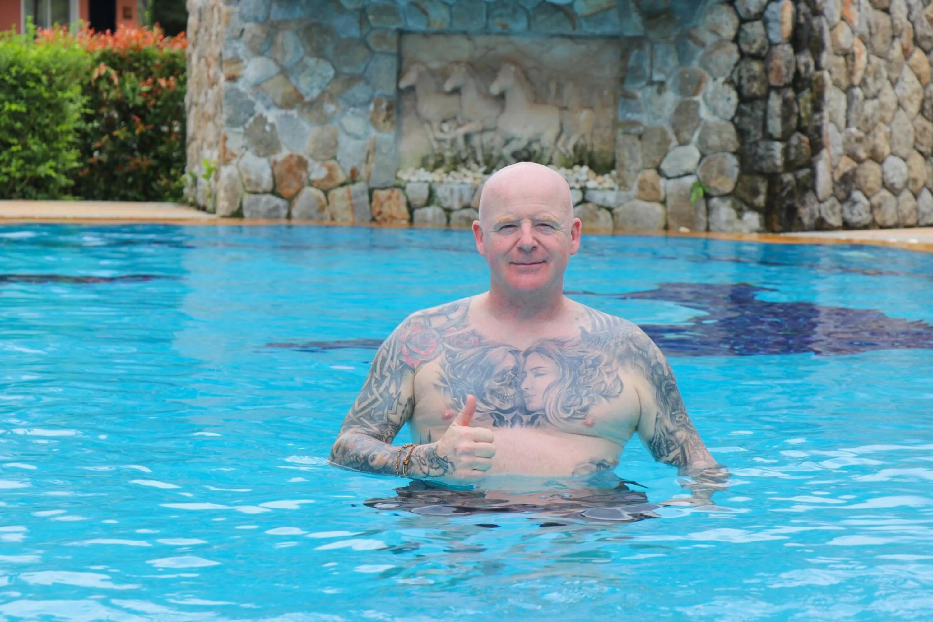 Pool view in Andaman Seaside Resort Bangtao Beach