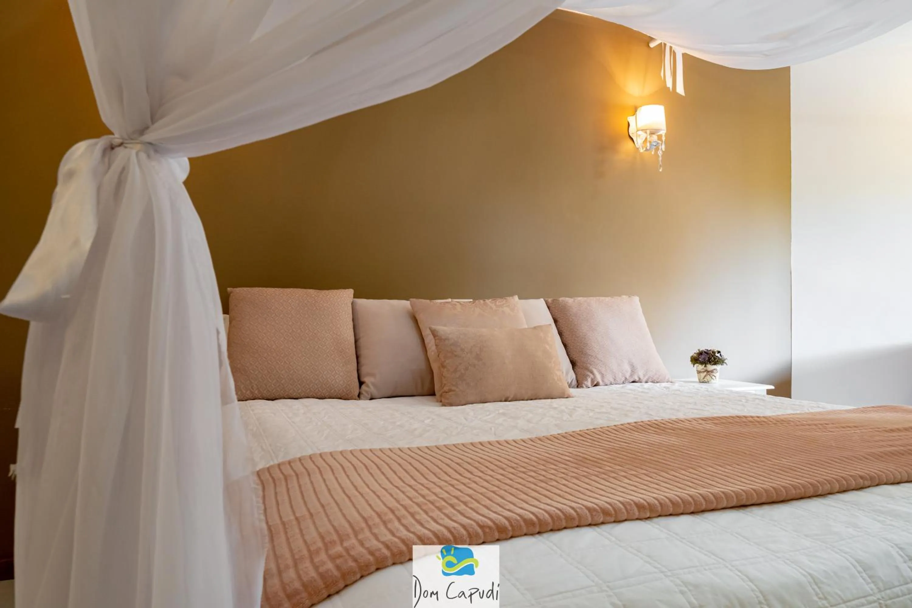 Bed in Pousada Dom Capudi