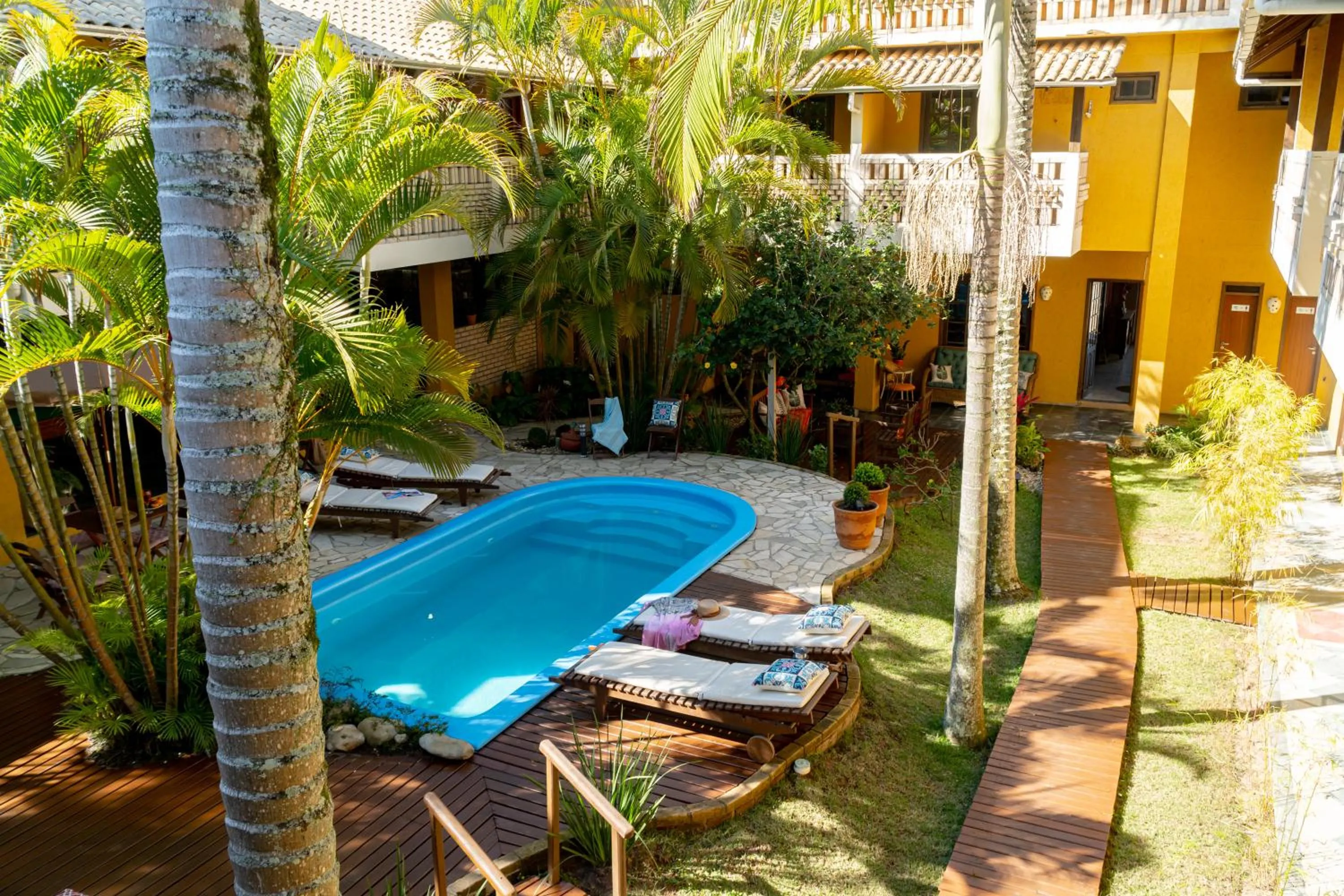 Garden view in Pousada Dom Capudi