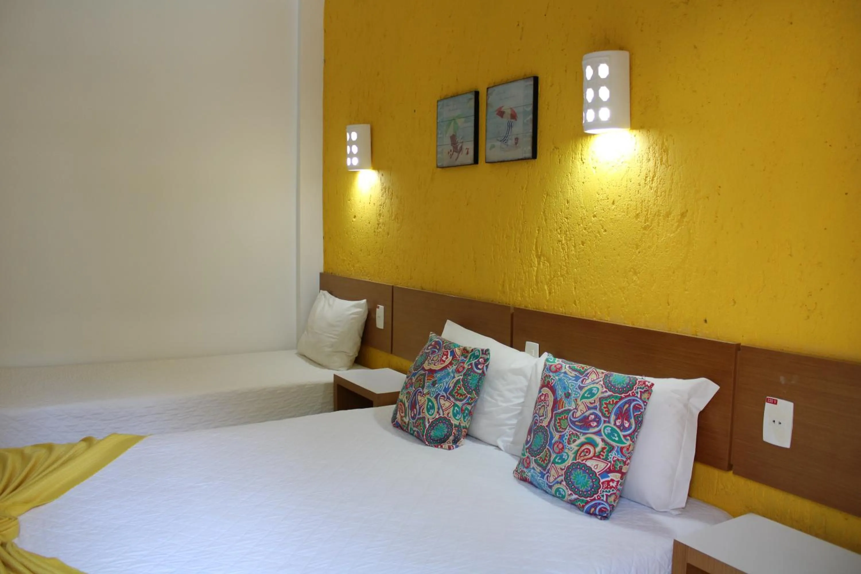 Bed in Pousada Dom Capudi