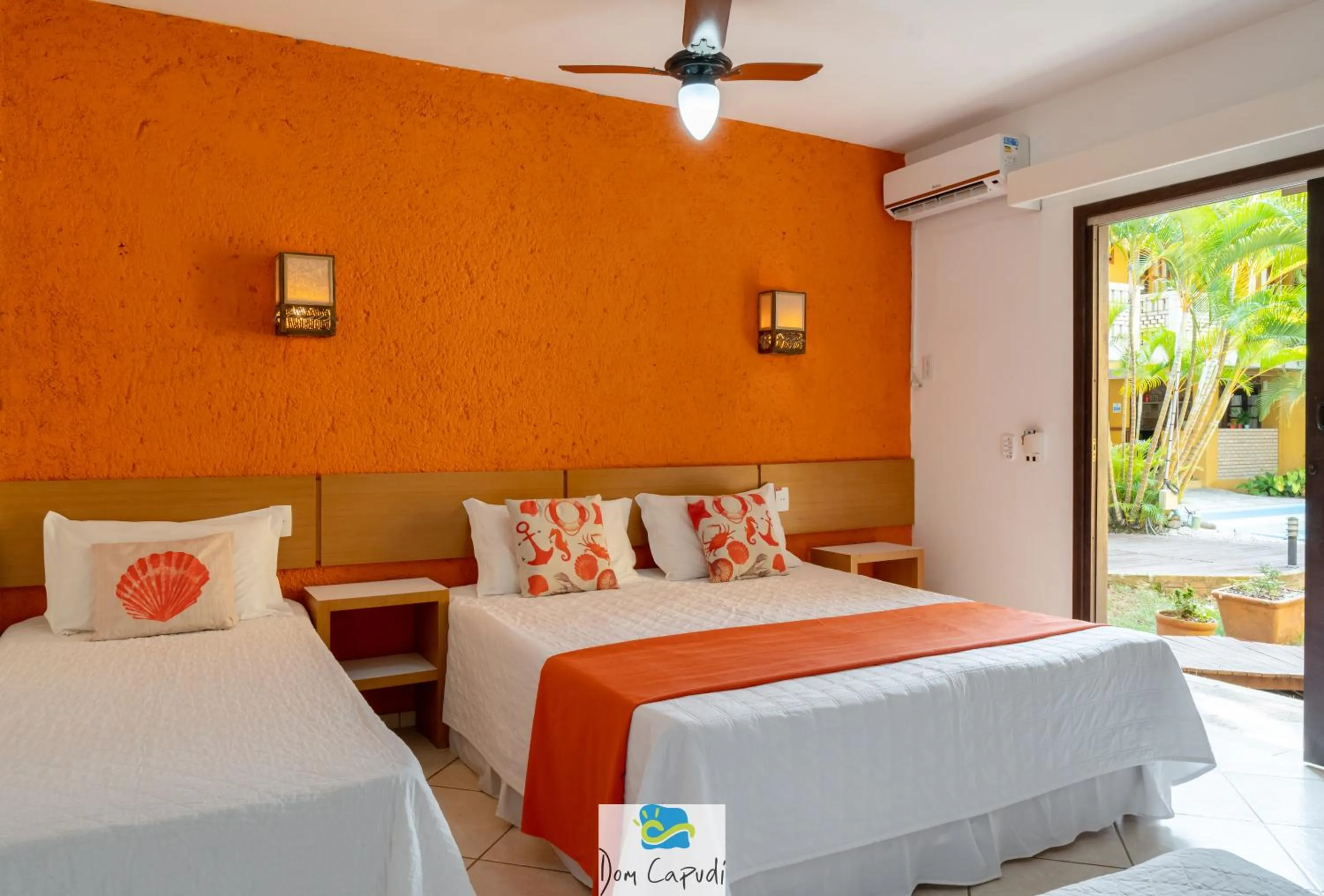 Bed in Pousada Dom Capudi