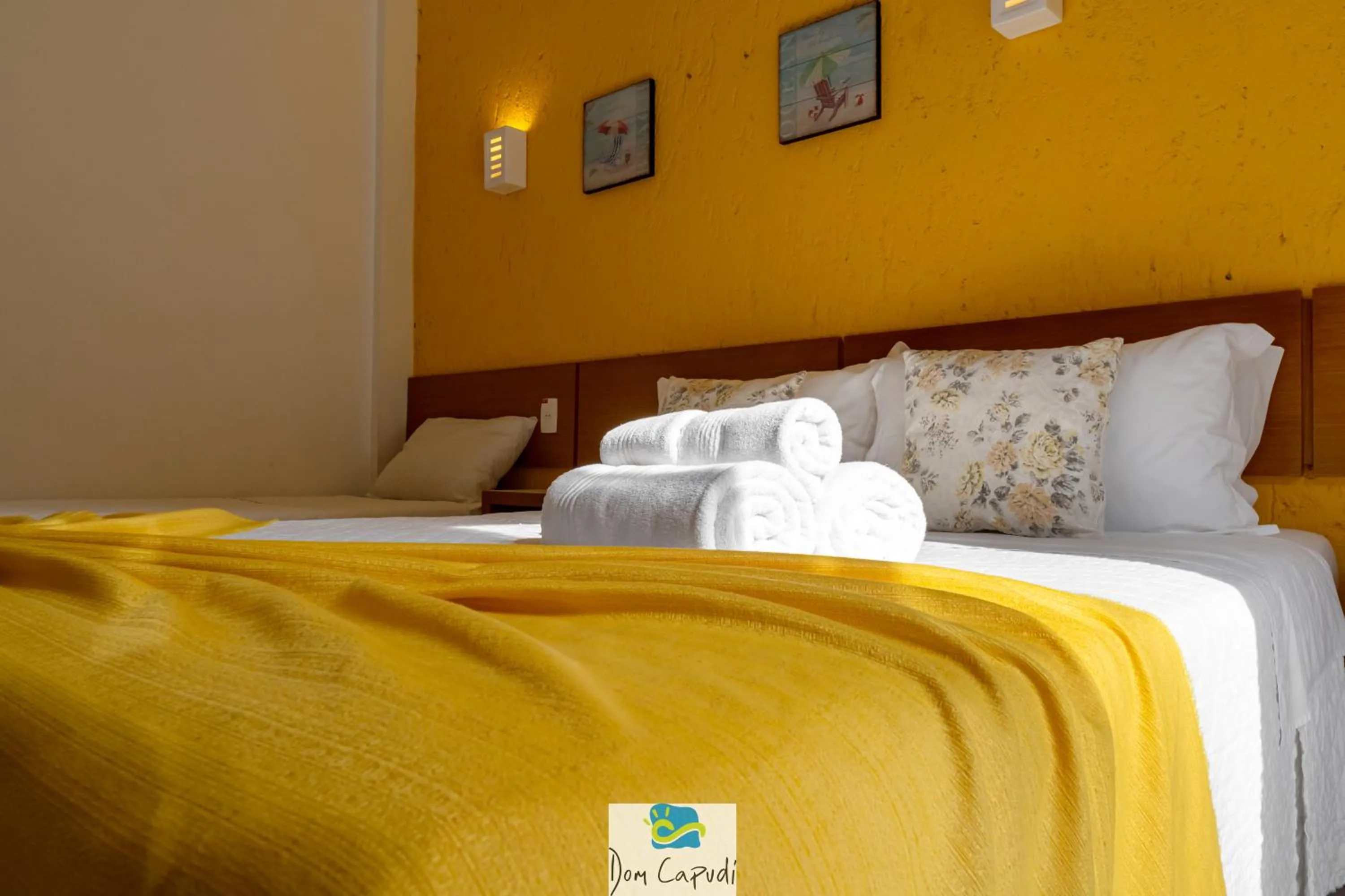 Bed in Pousada Dom Capudi