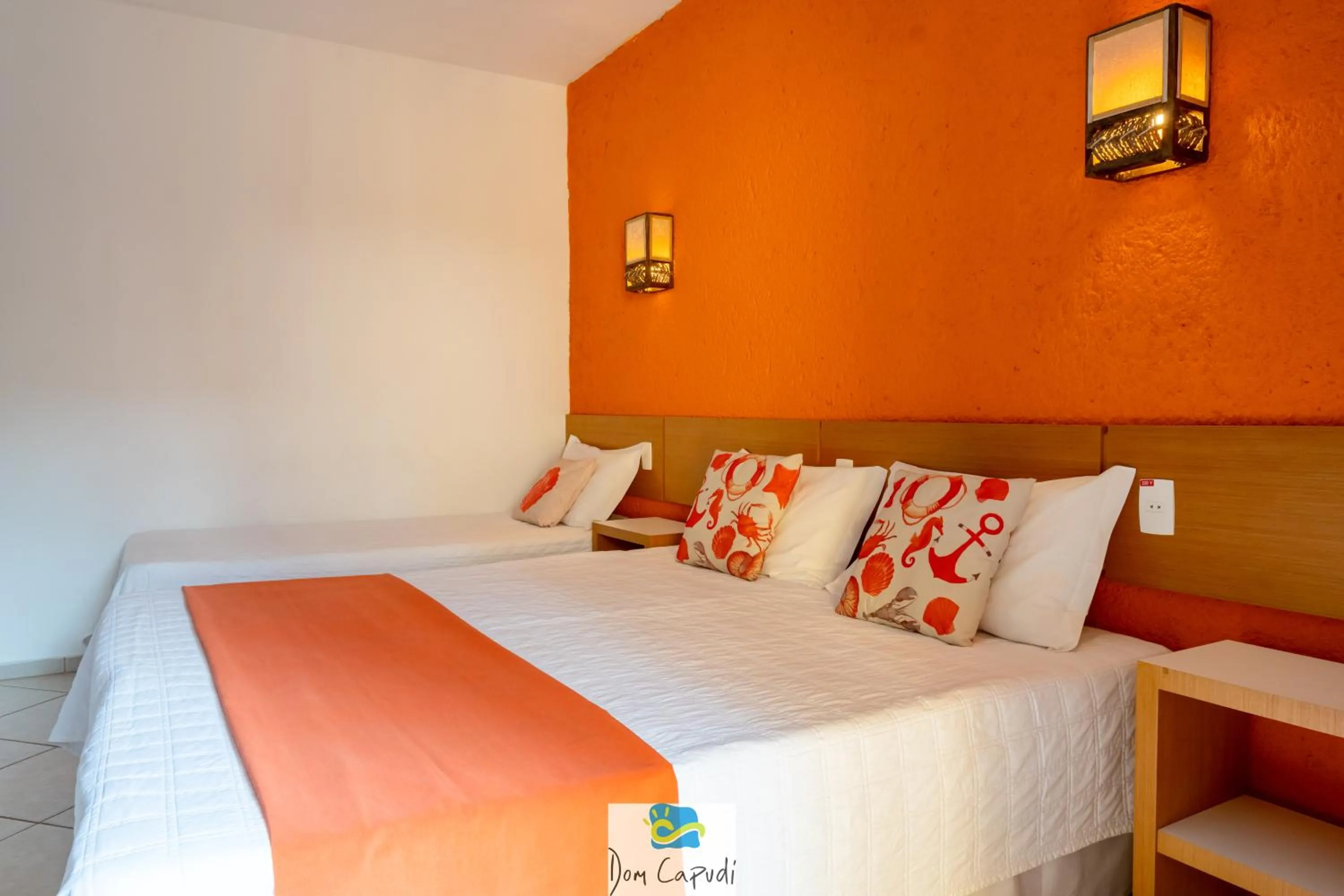 Bed in Pousada Dom Capudi