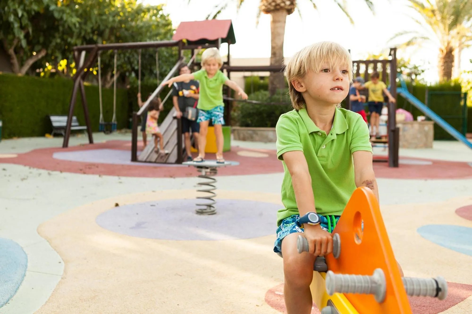 Children play ground in Camping Platja Cambrils