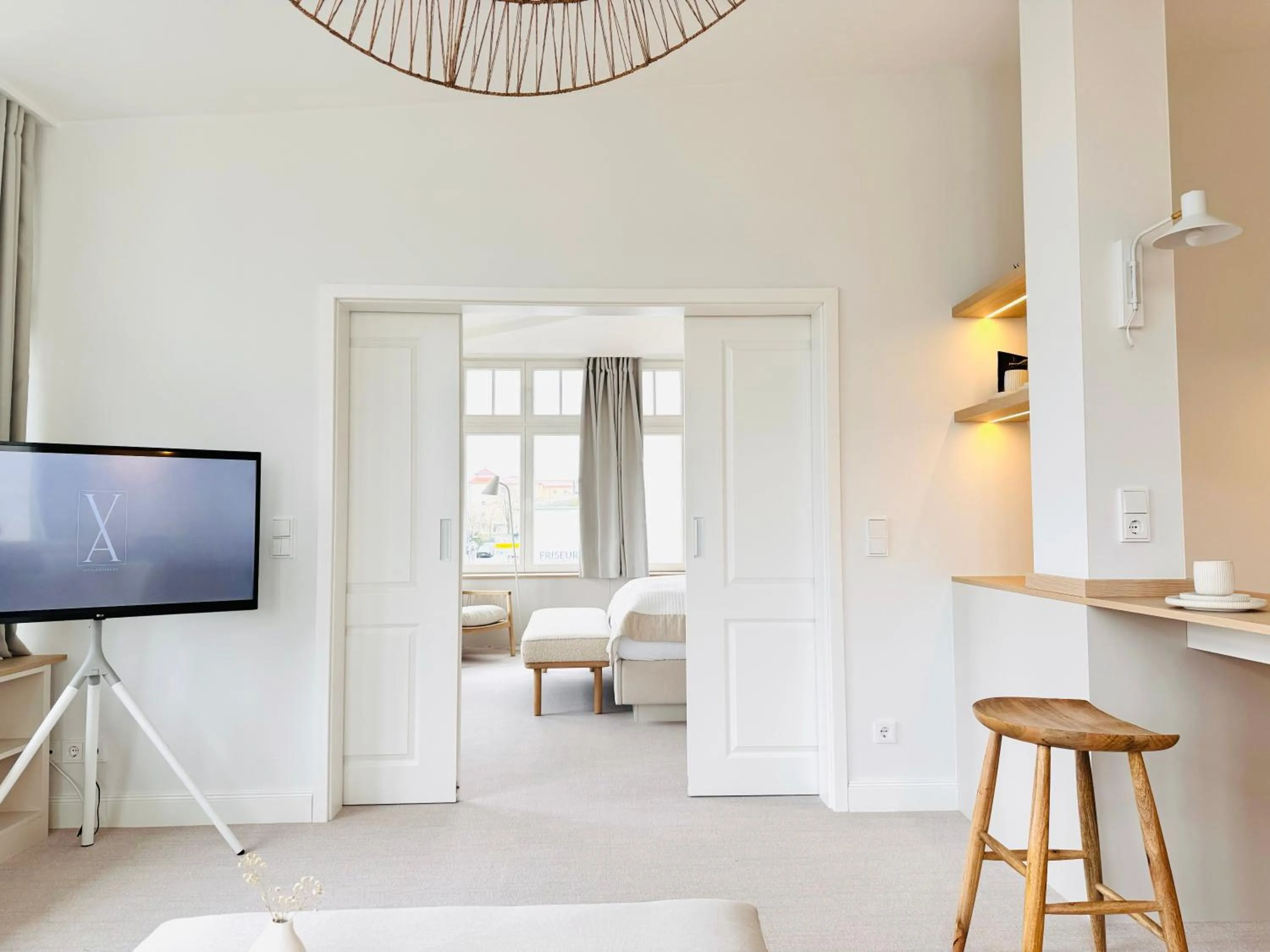 Living room, Bed in Villa Astoria - Kühlungsborn