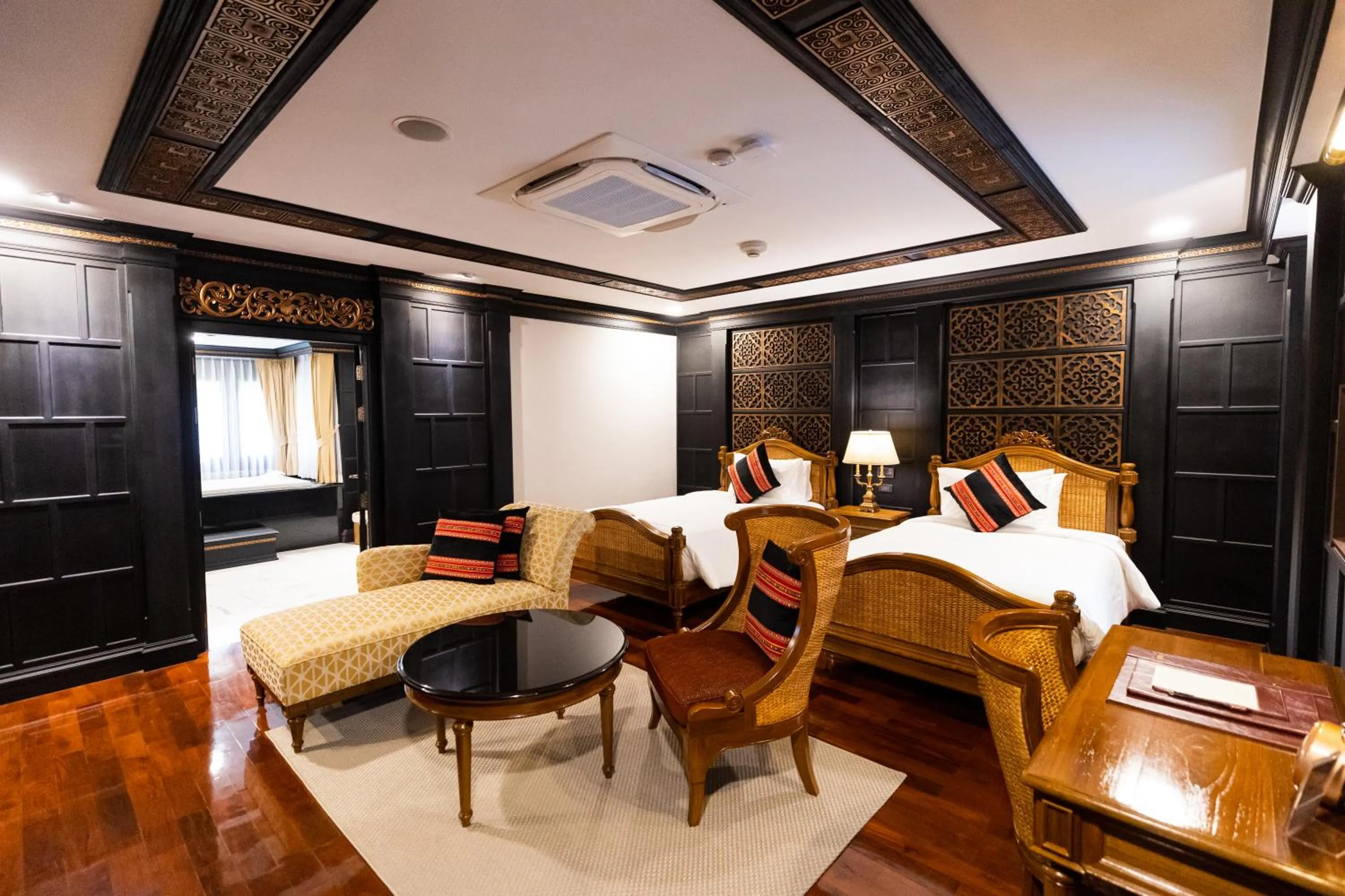 Bed in Lanna Resort Chiang Mai