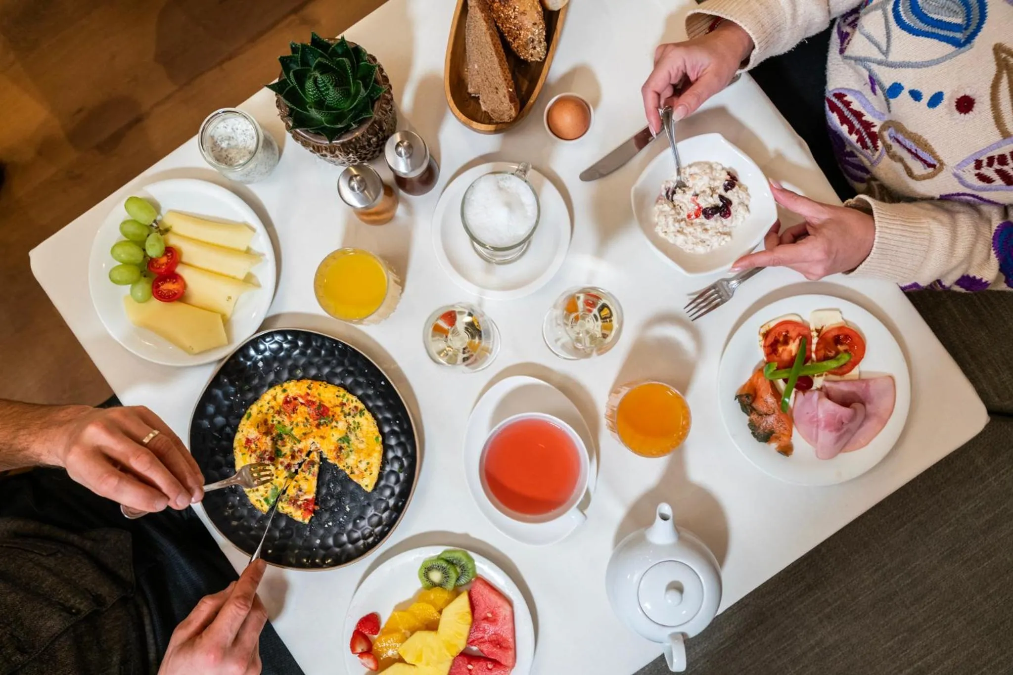 Breakfast in Hotel Trofana Alpin