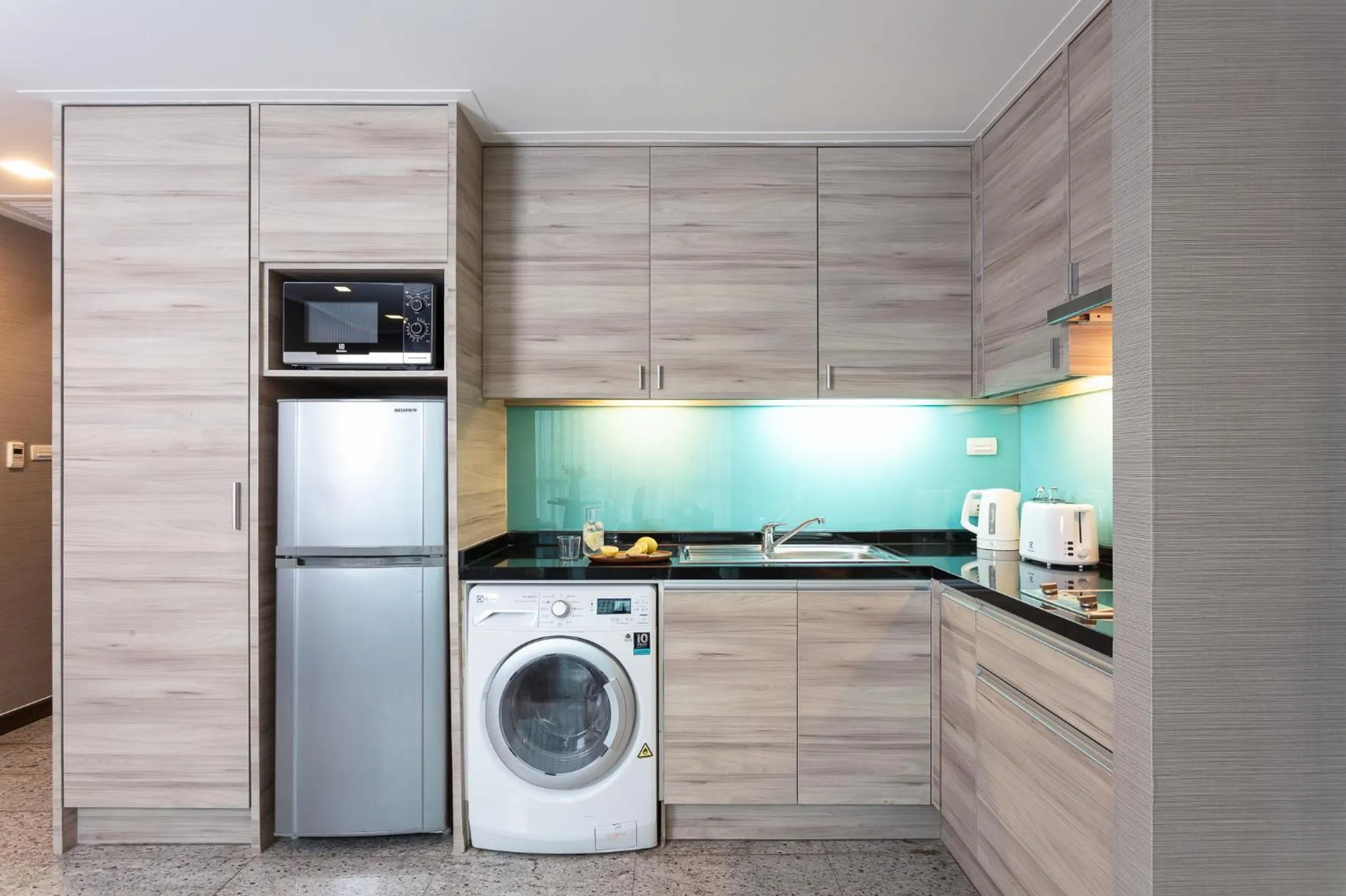 Kitchen or kitchenette in Adelphi Suites Bangkok