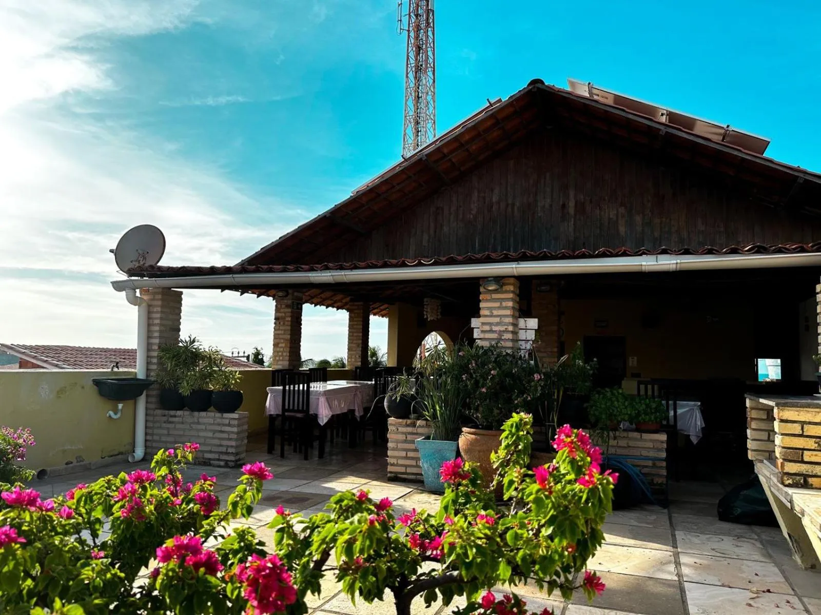 Balcony/Terrace in Pousada Alternativa