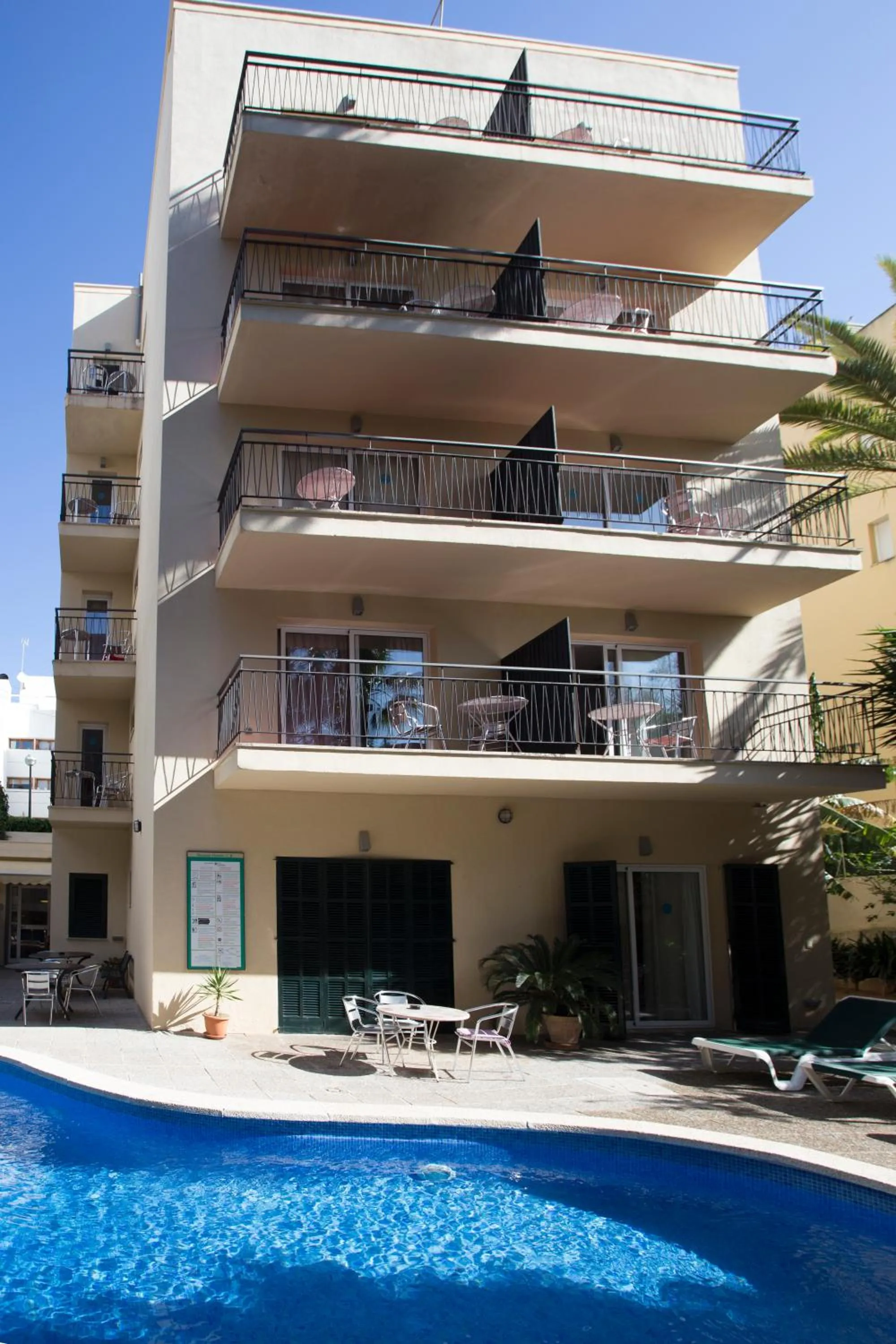 Swimming pool in Hostal Bonany