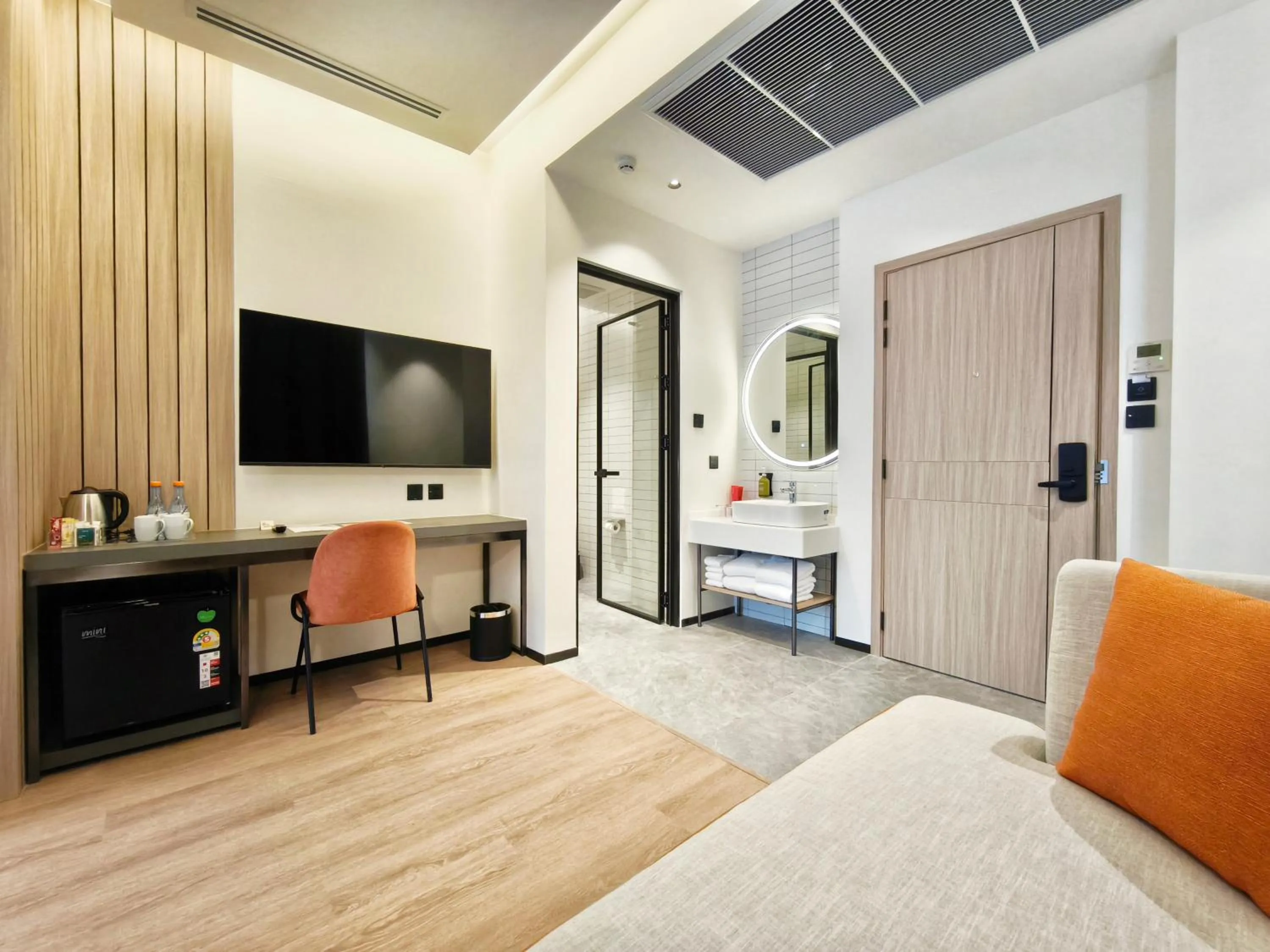 Living room, Bed in Citichic Sukhumvit 13 by Compass Hospitality - Newly Renovated