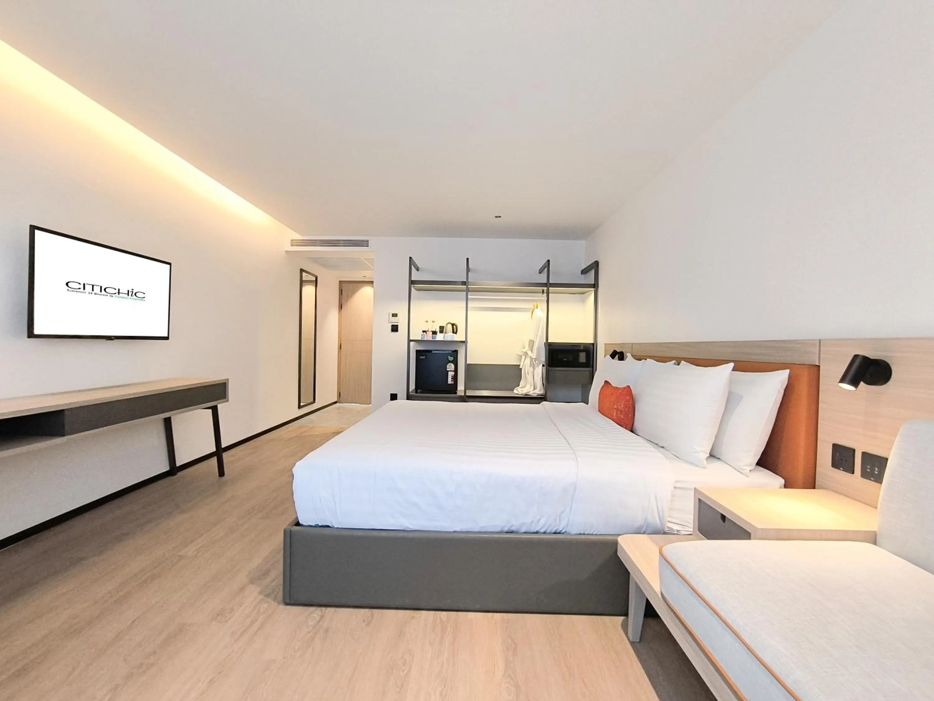 Bedroom, Bed in Citichic Sukhumvit 13 by Compass Hospitality - Newly Renovated