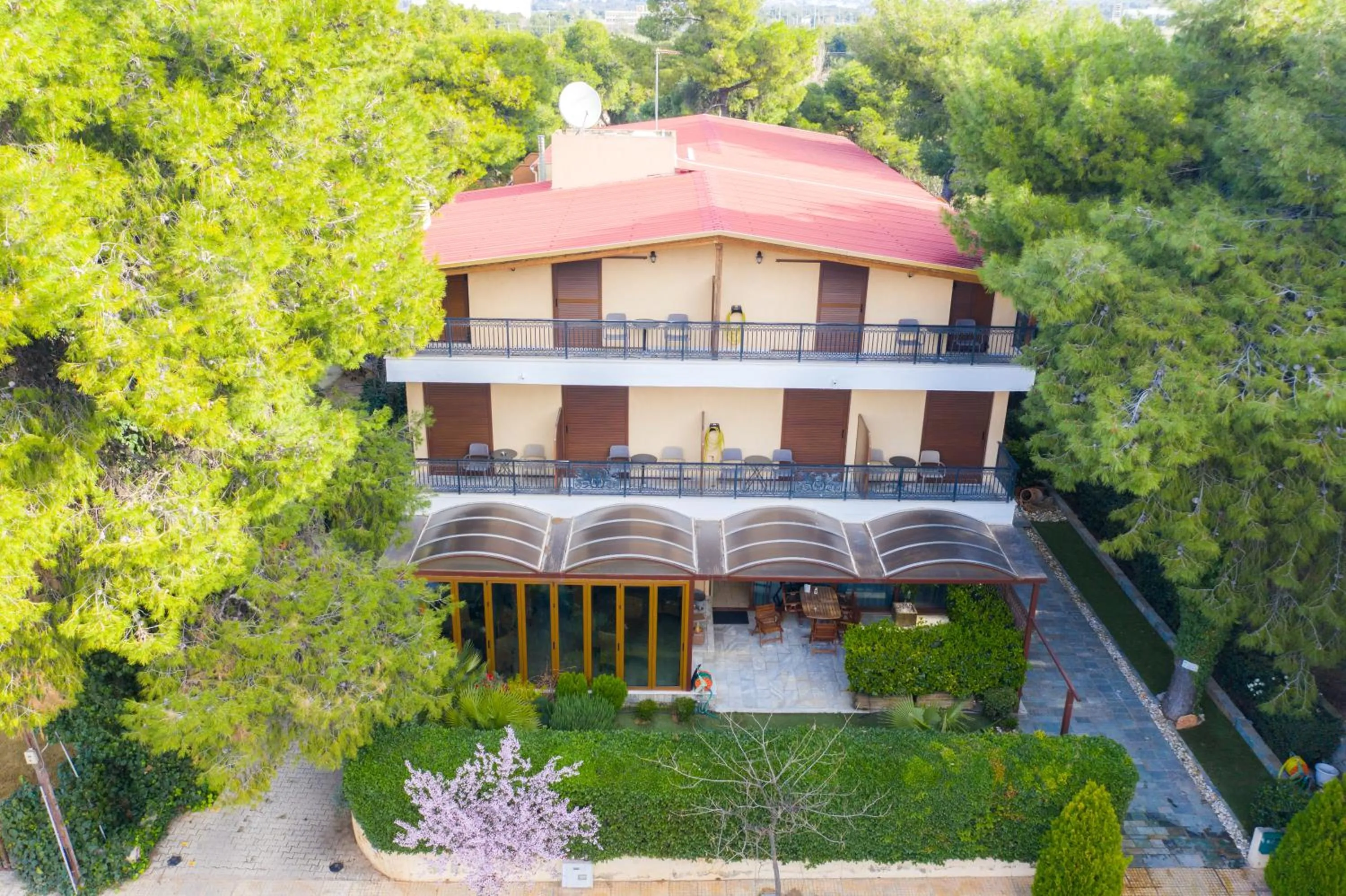 Bird's eye view in Hotel Chris