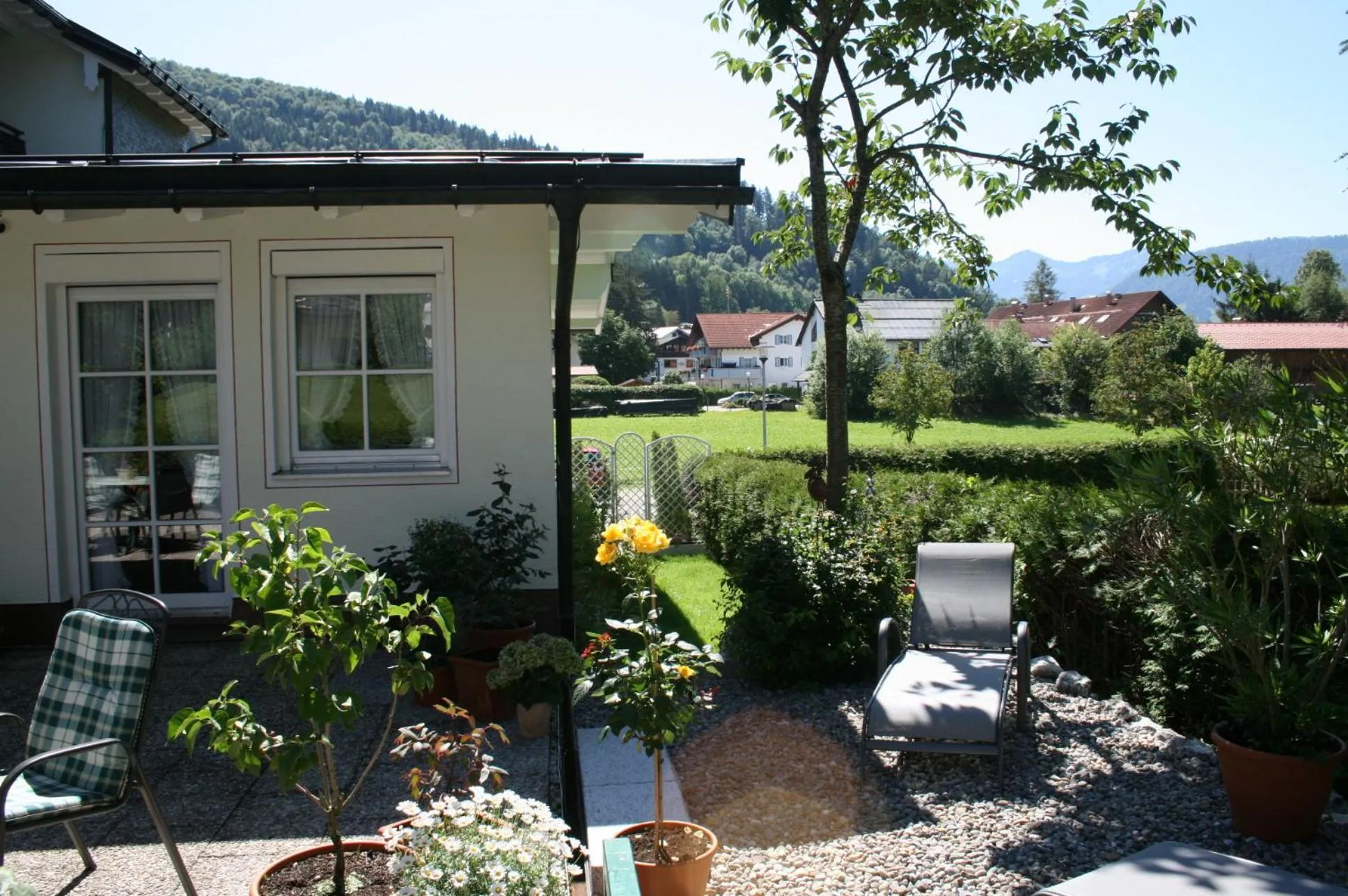 Patio, Property Building in Hotel Allgäuer Hof