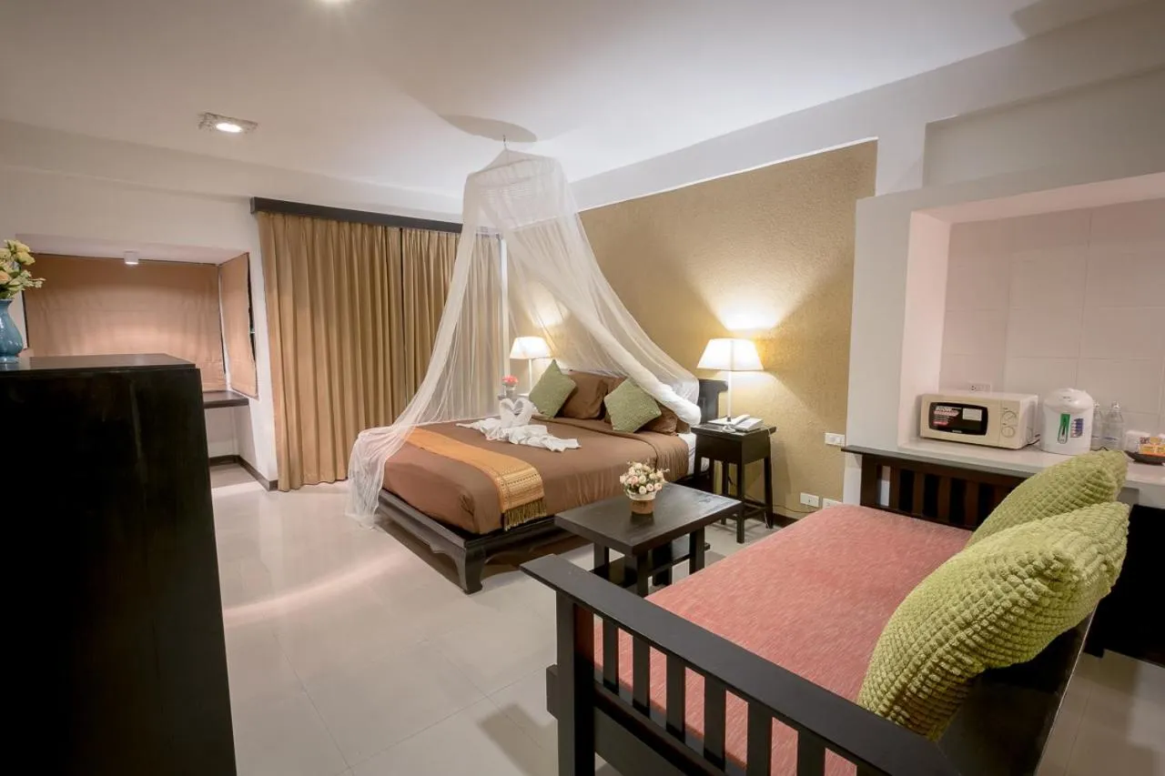 Bed in Siam Piman Hotel