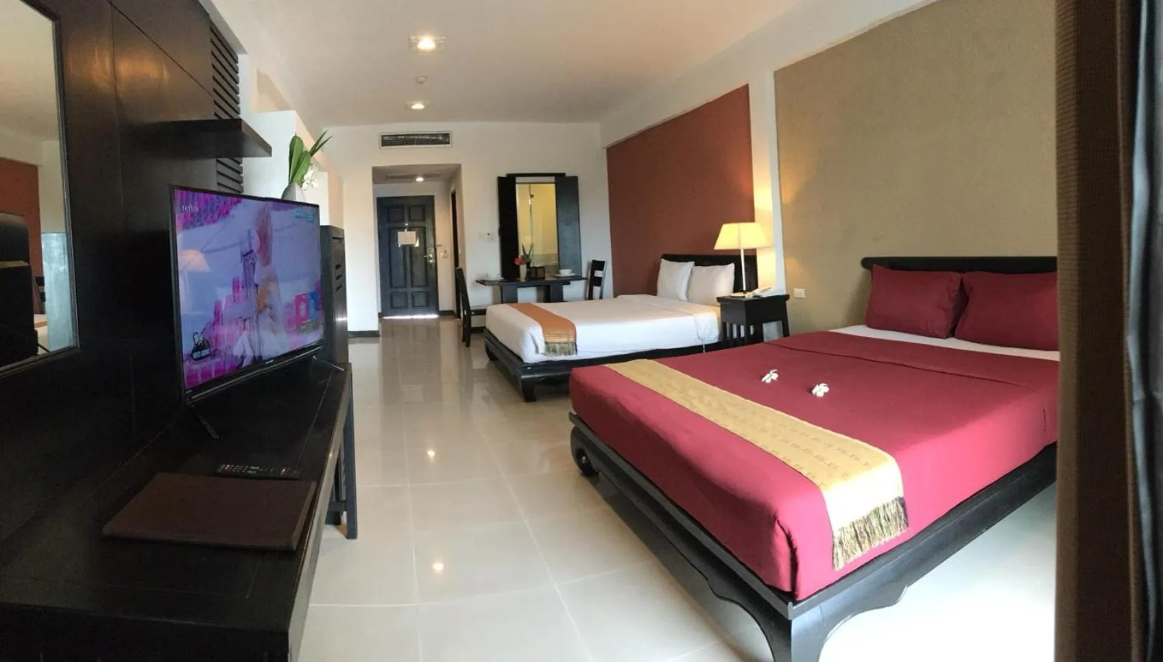 Bed in Siam Piman Hotel