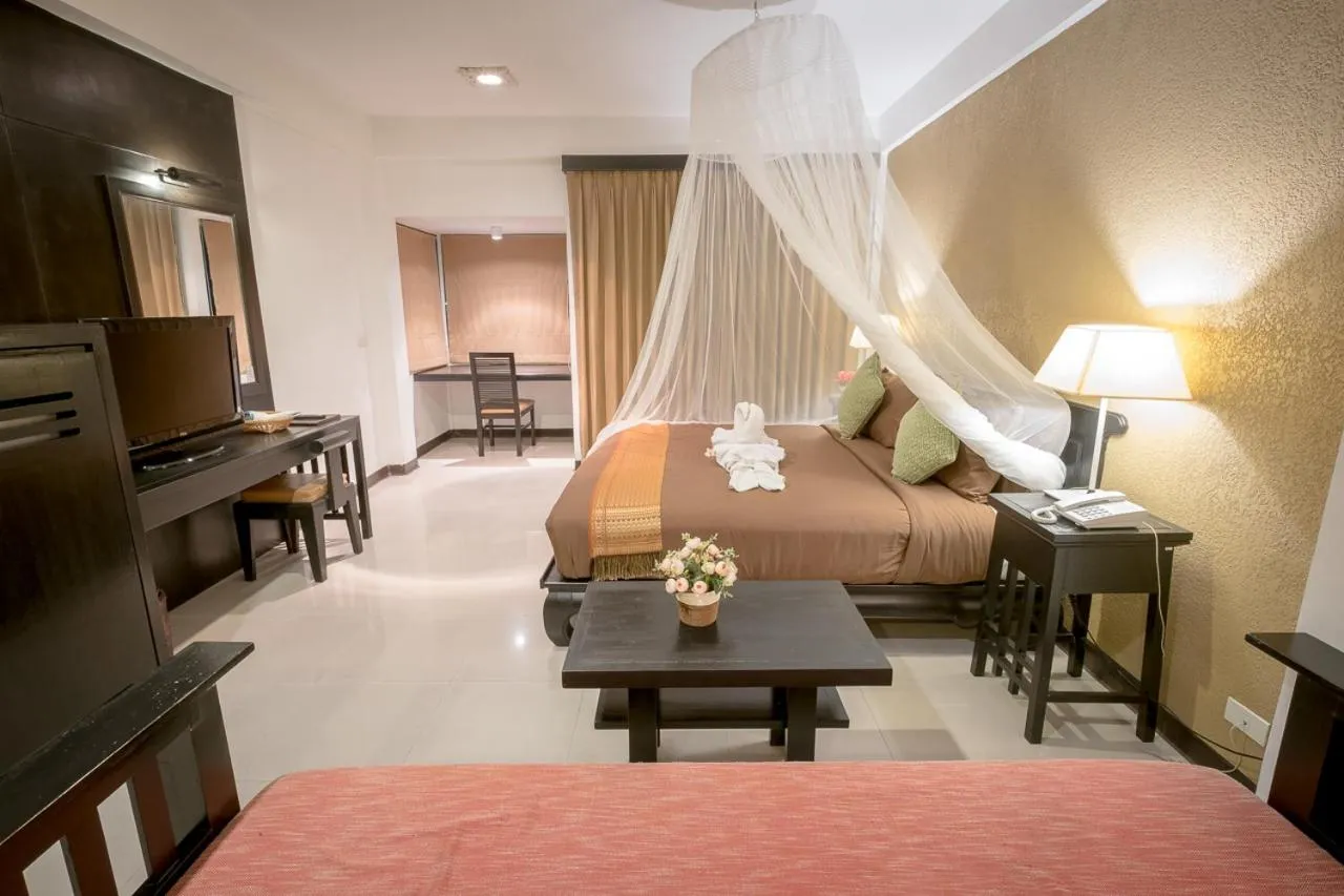 Bed in Siam Piman Hotel