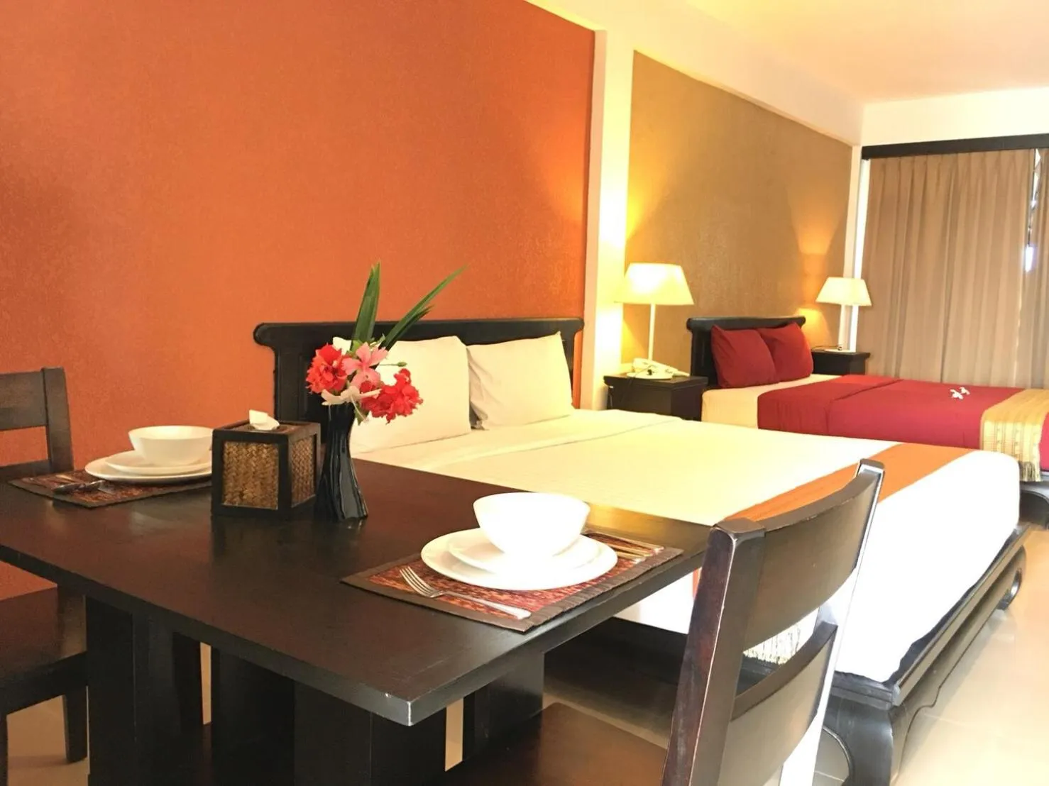 Bed in Siam Piman Hotel