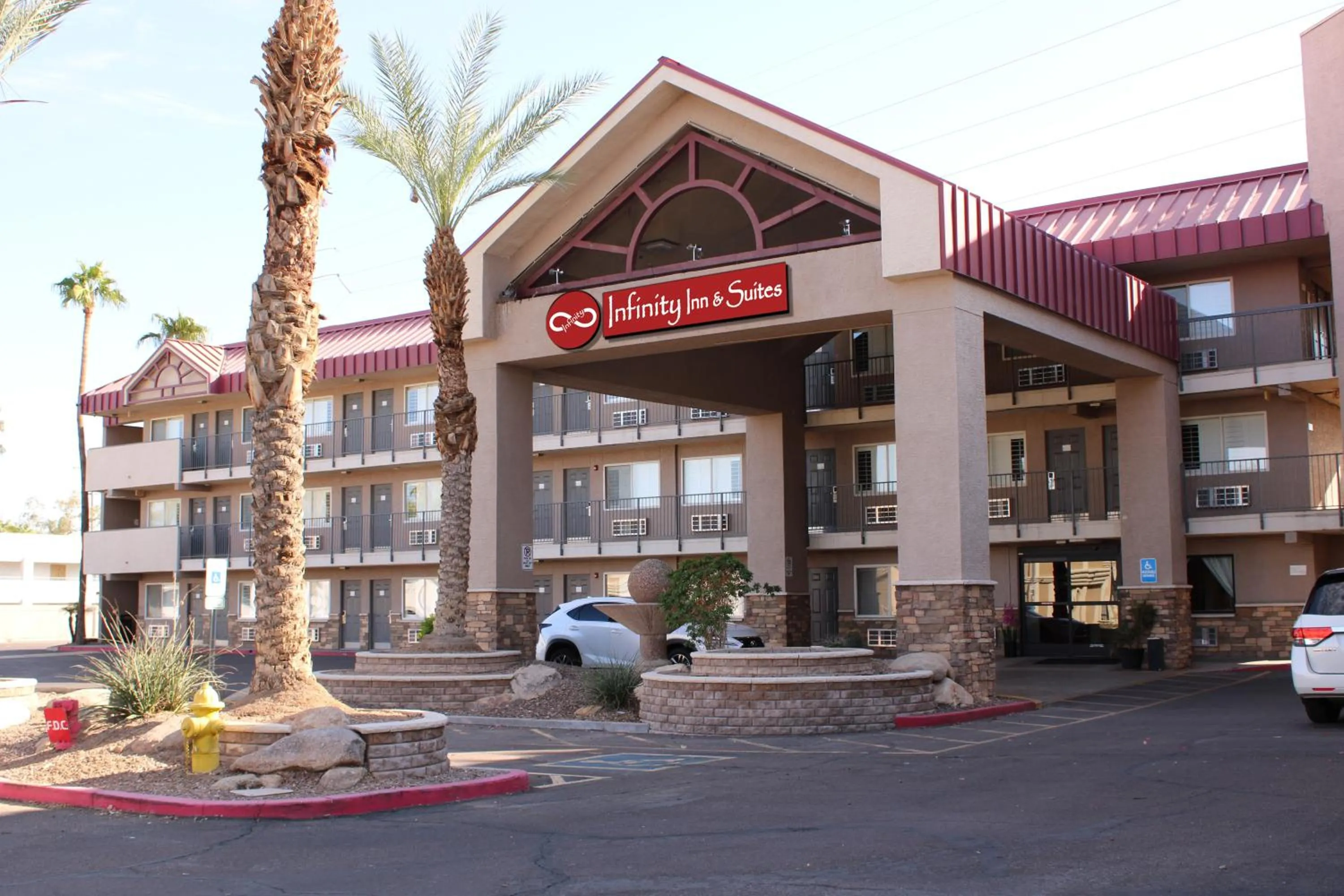 Property building in Infinity Inn & Suites