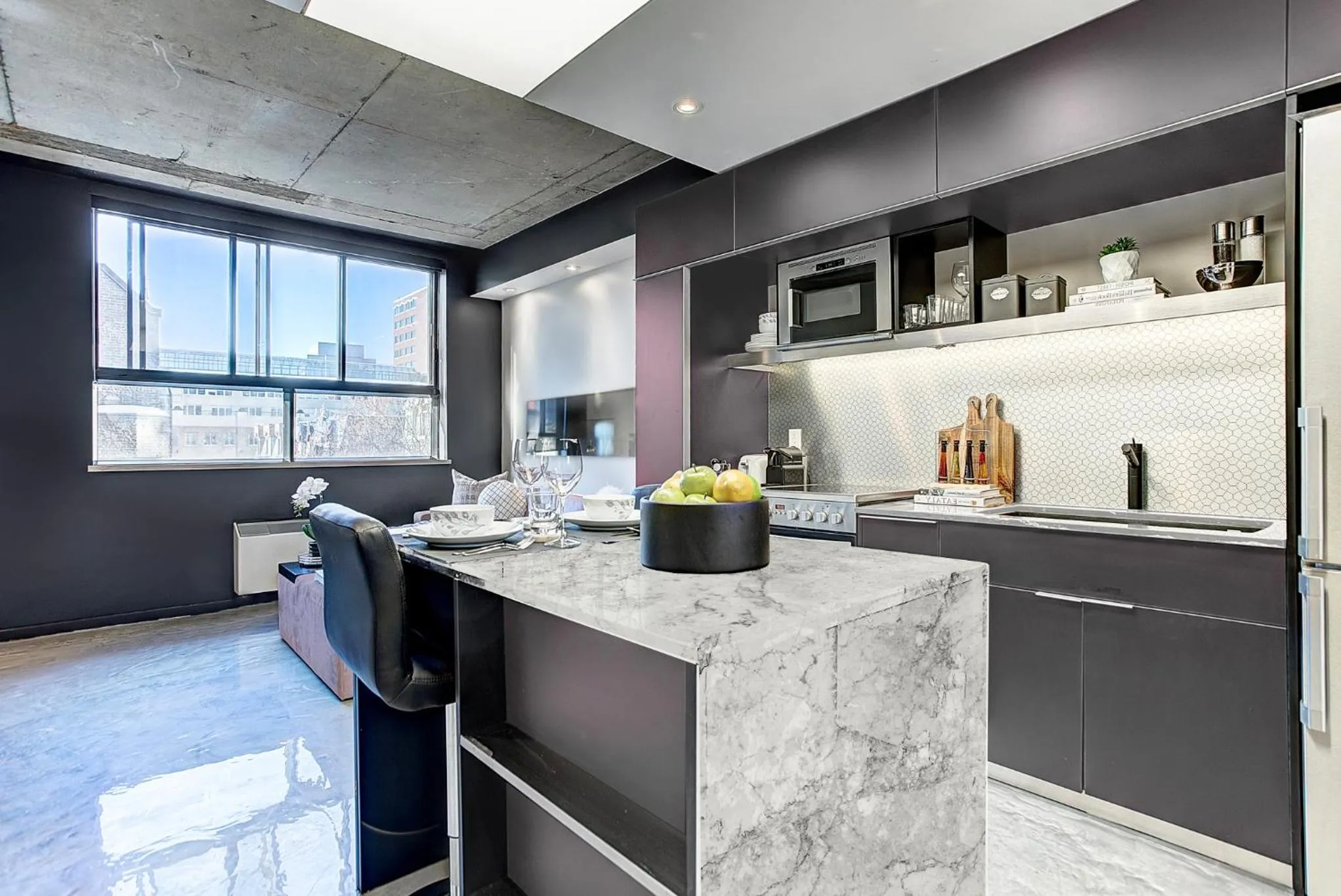 Kitchen or kitchenette in Pierce Boutique Apartments by Simplissimmo