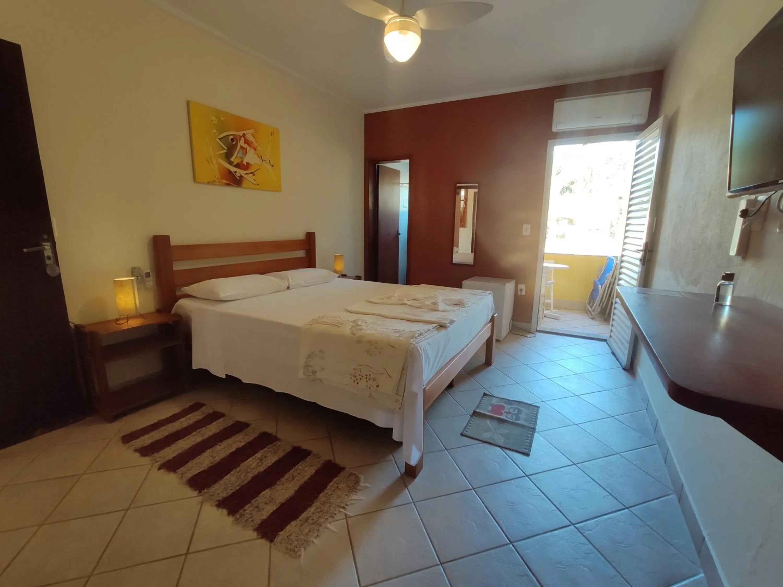 Bedroom, Bed in Pousada Casa na Praia