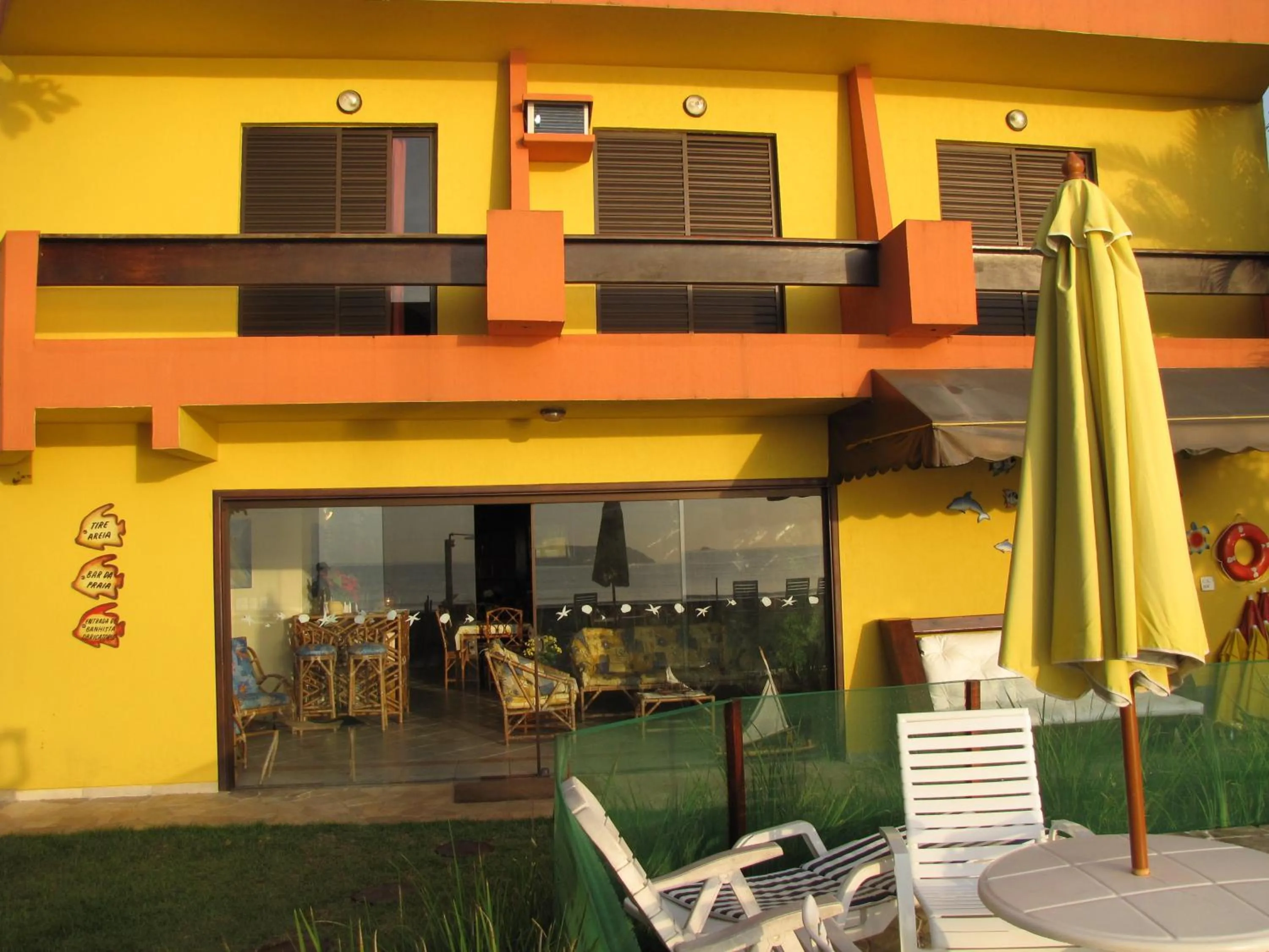 Patio in Pousada Casa na Praia