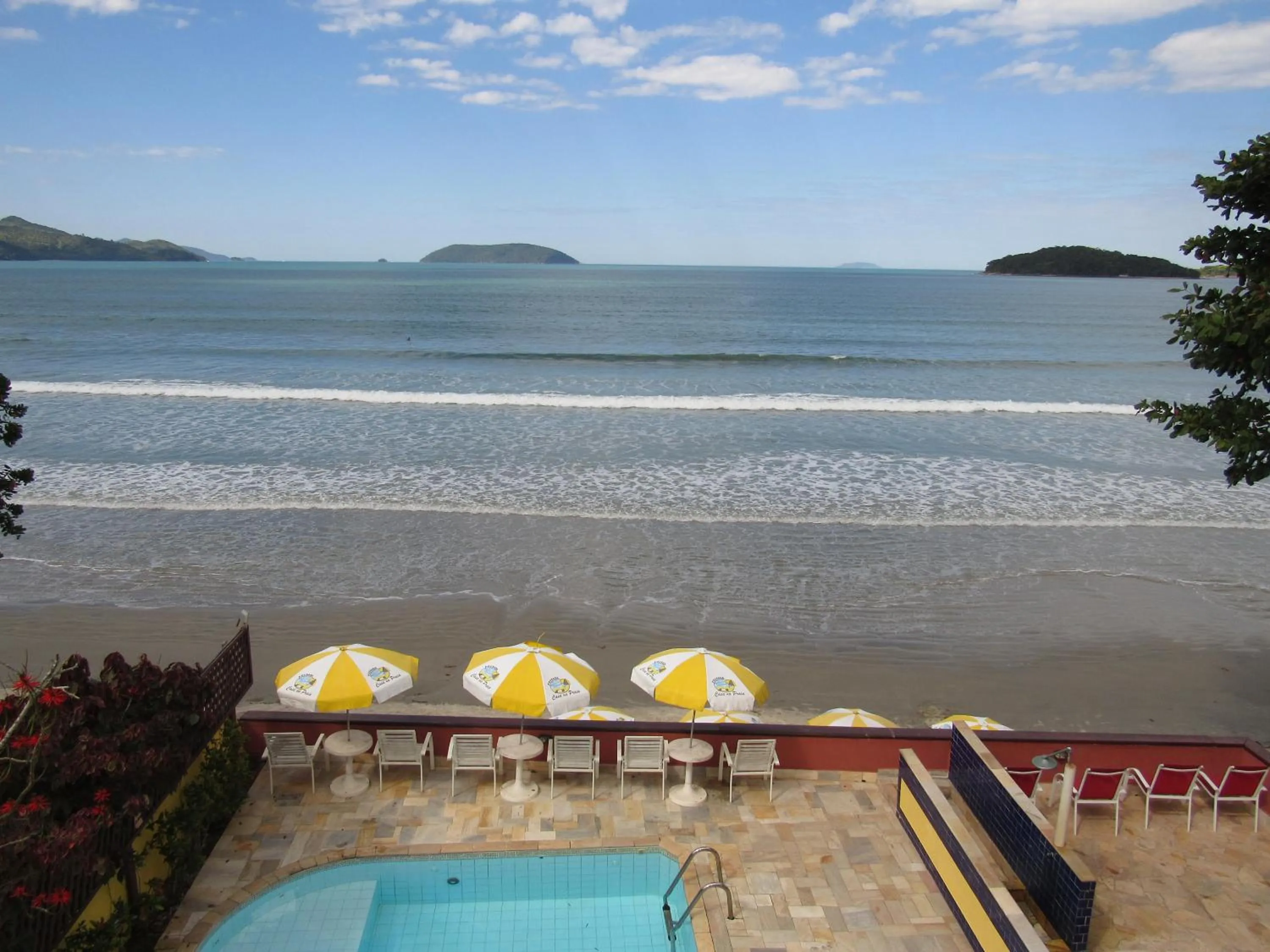 Pool view in Pousada Casa na Praia