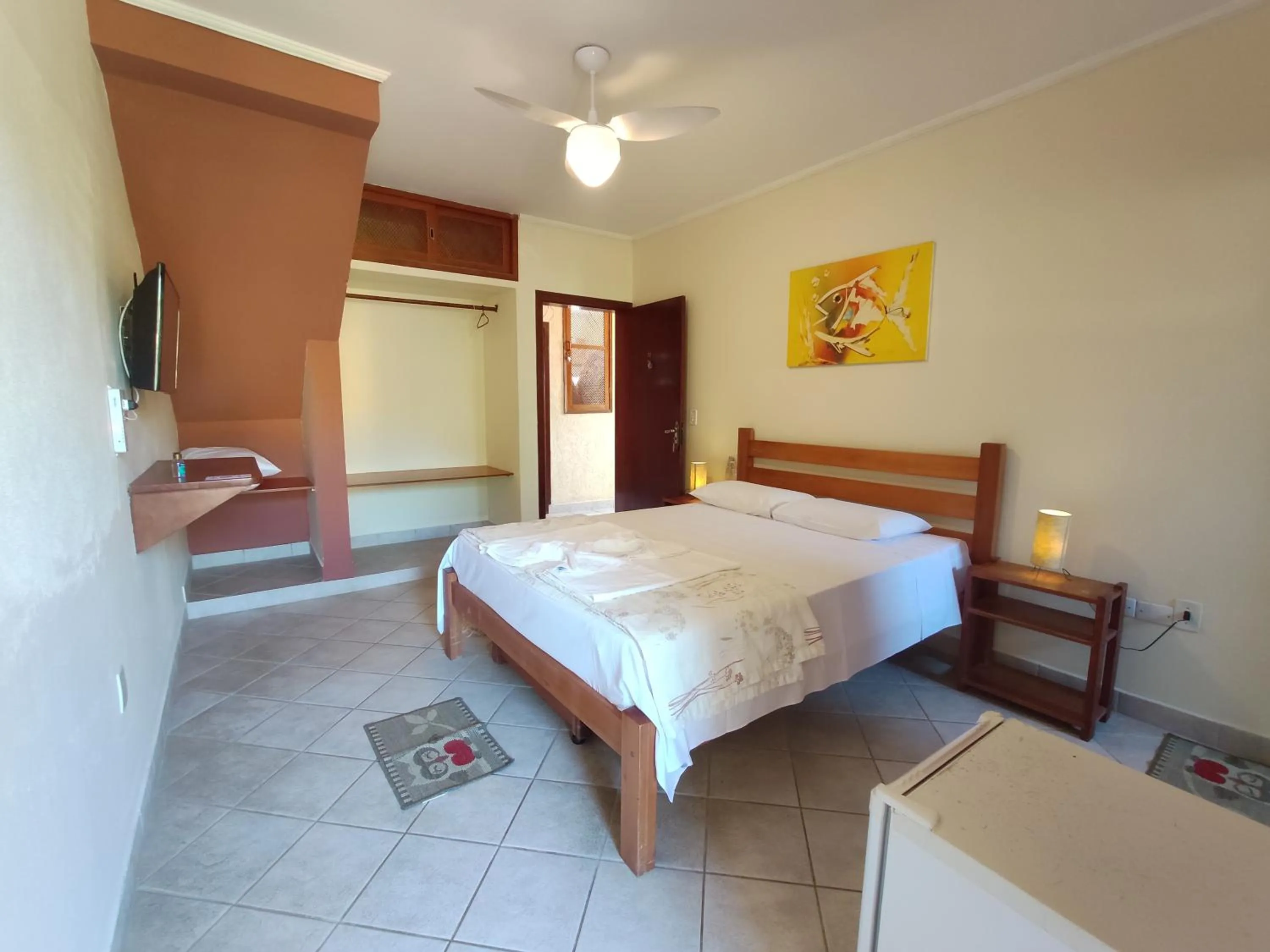 Bed in Pousada Casa na Praia