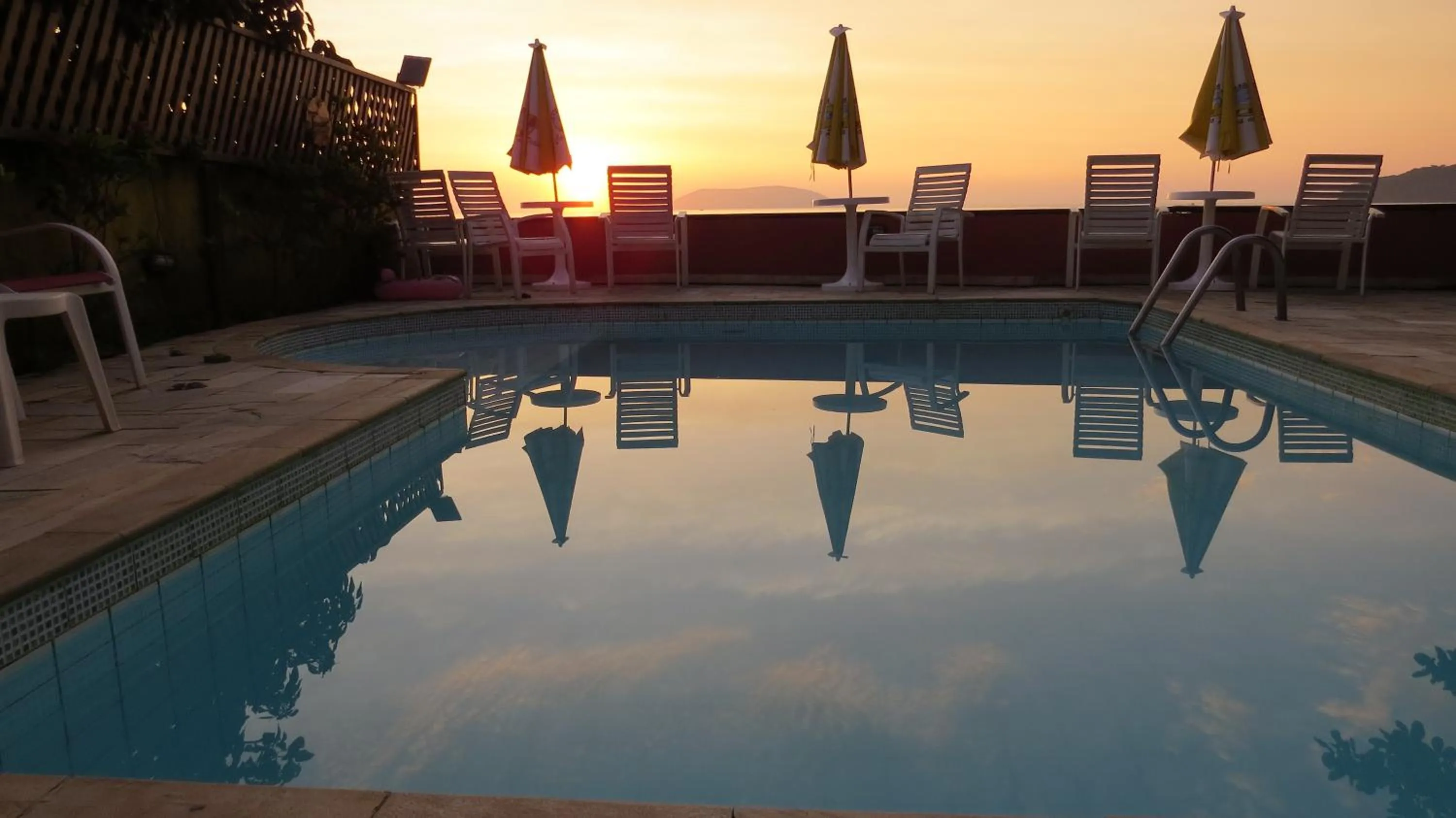Pool view in Pousada Casa na Praia