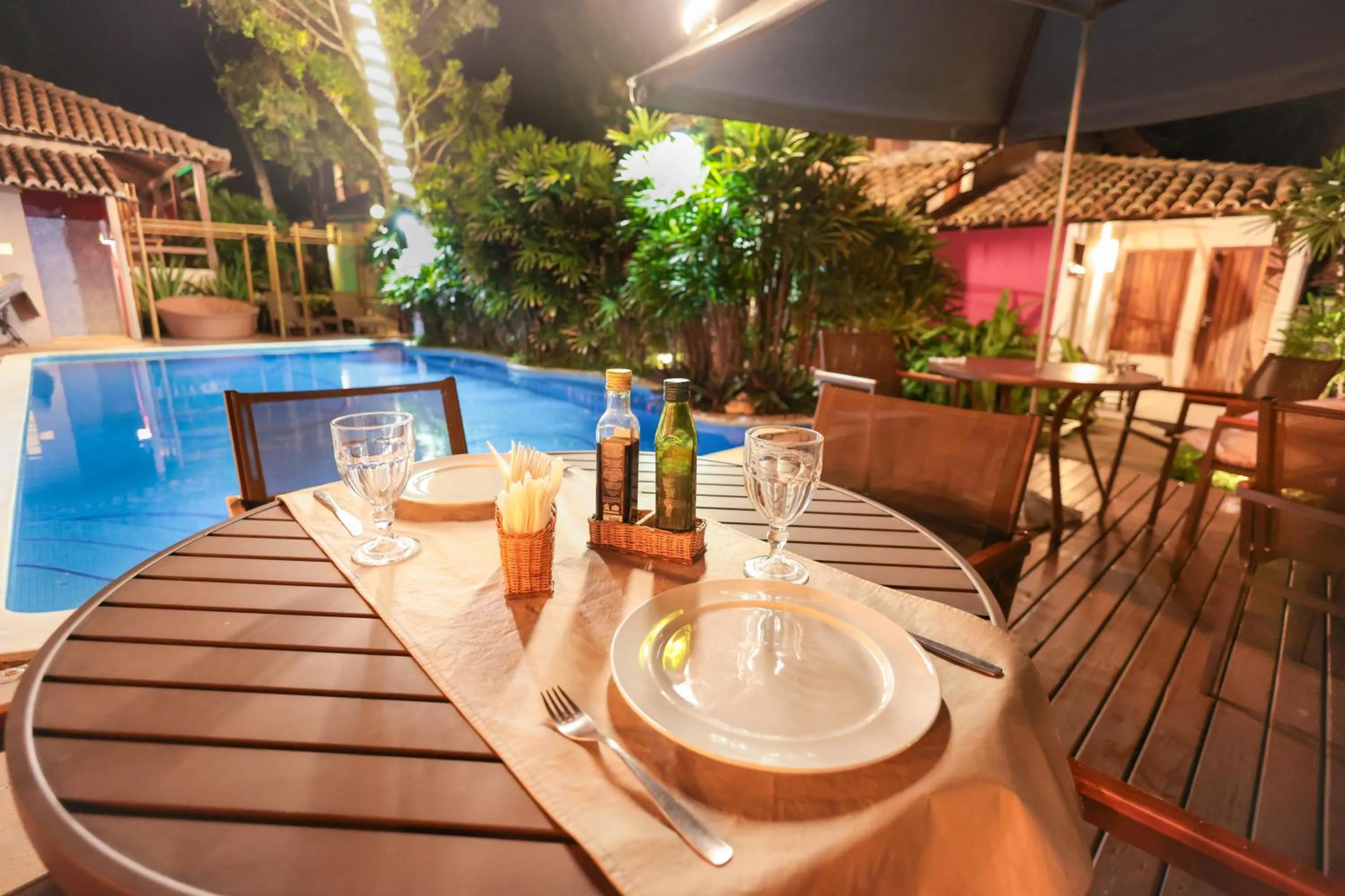 Pool view in Hotel Pousada Coqueiros