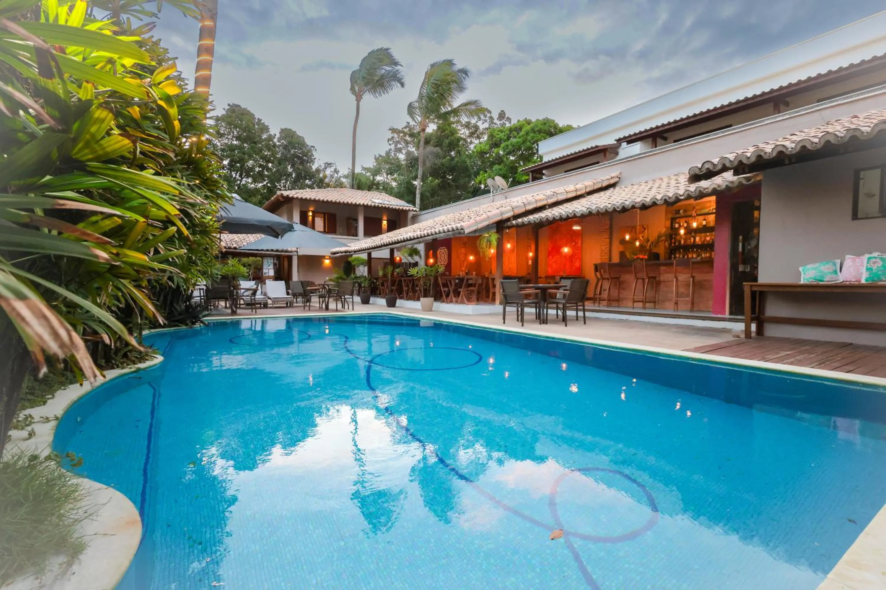 Pool view in Hotel Pousada Coqueiros