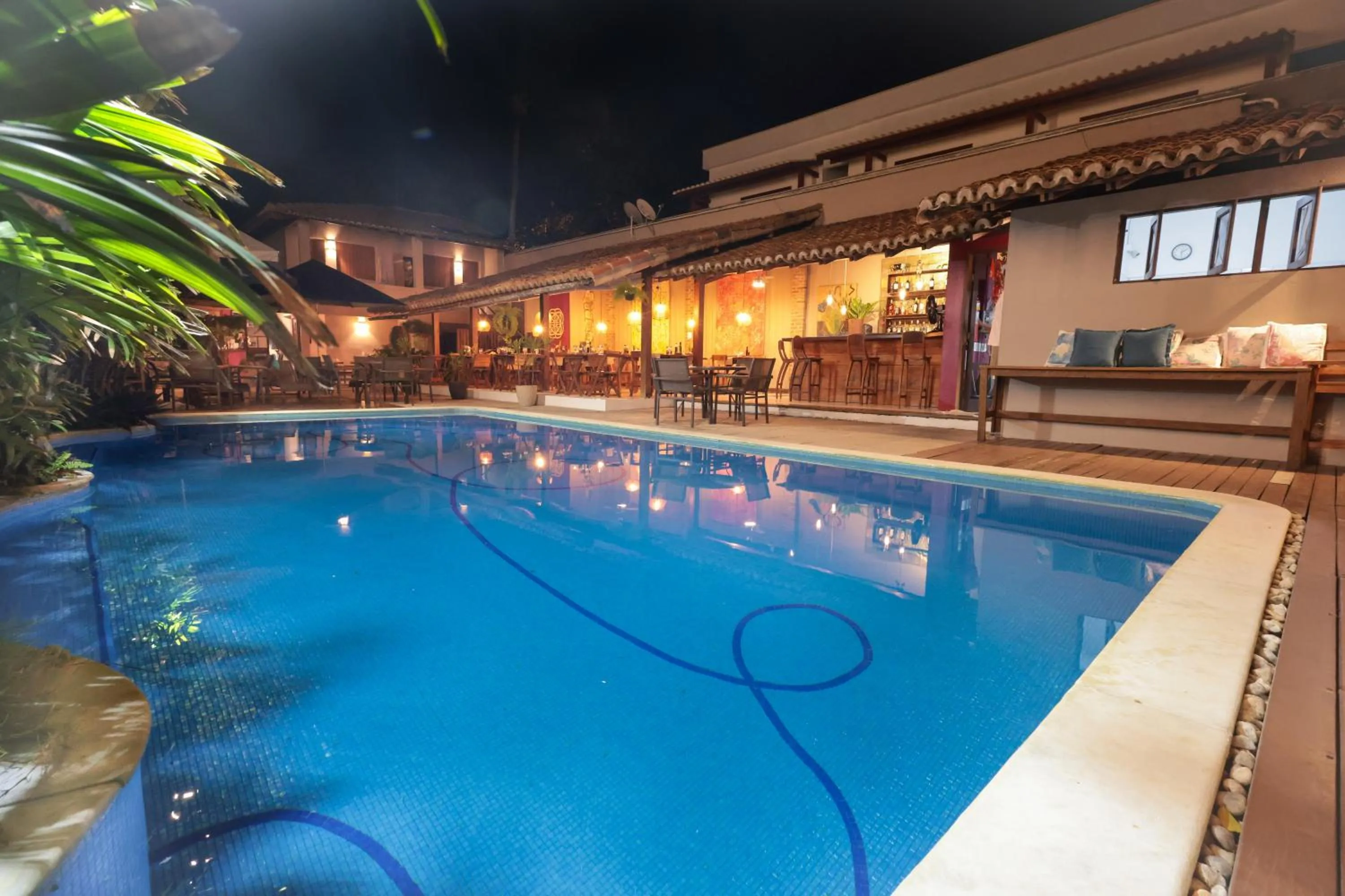 Pool view in Hotel Pousada Coqueiros