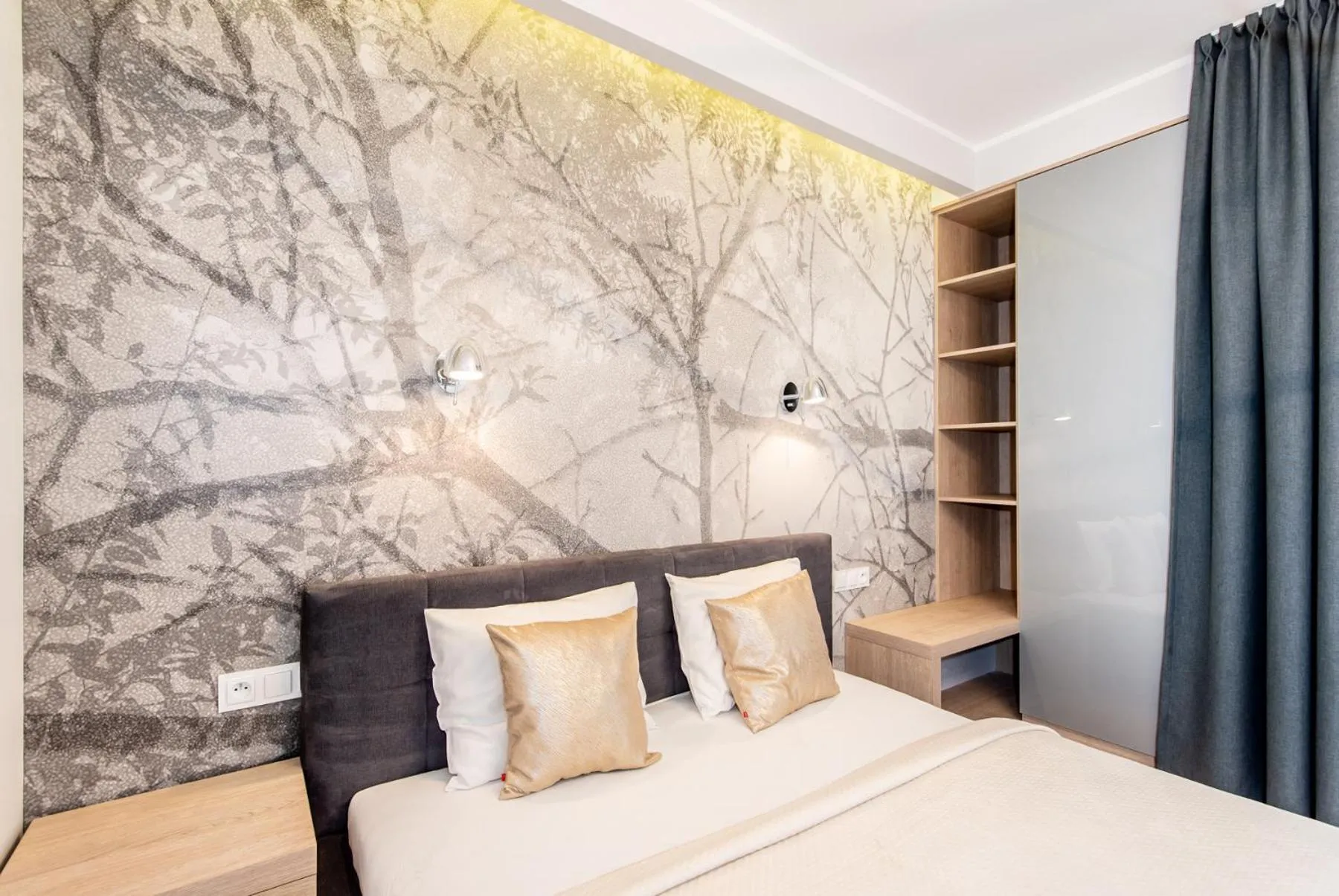 Bed in Super-Apartamenty International Fair