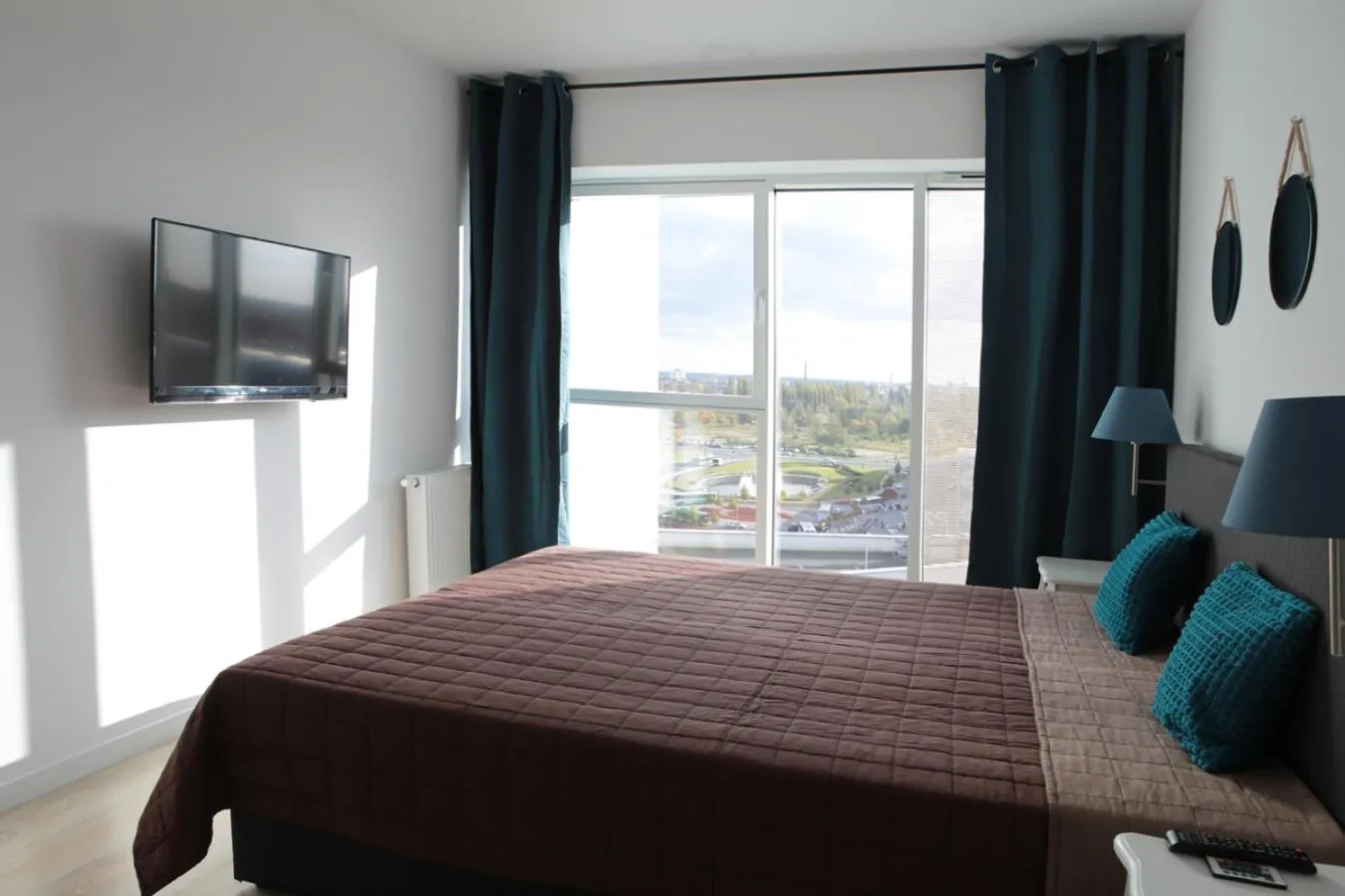 Bed in Super-Apartamenty International Fair