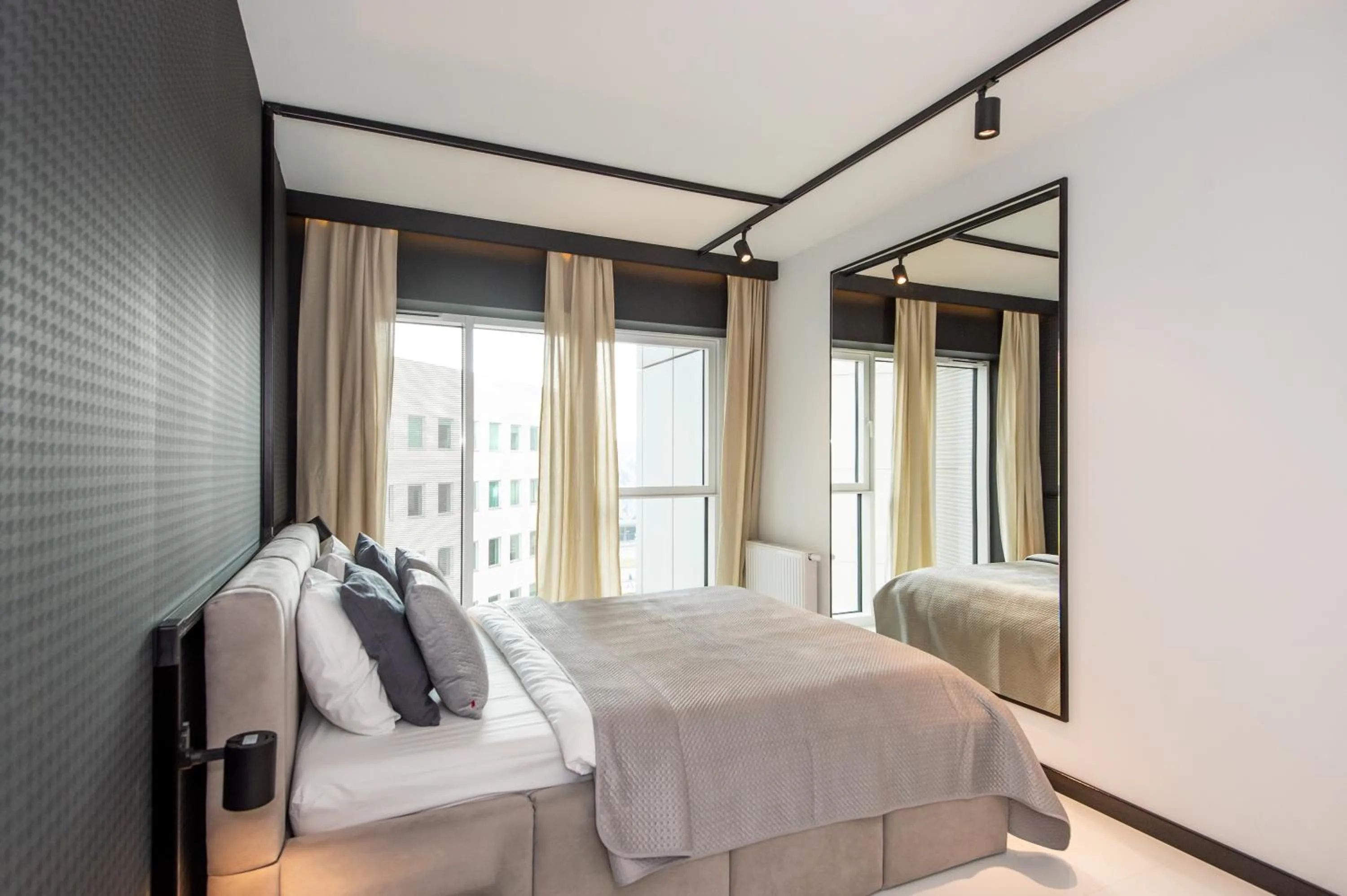 Bed in Super-Apartamenty International Fair