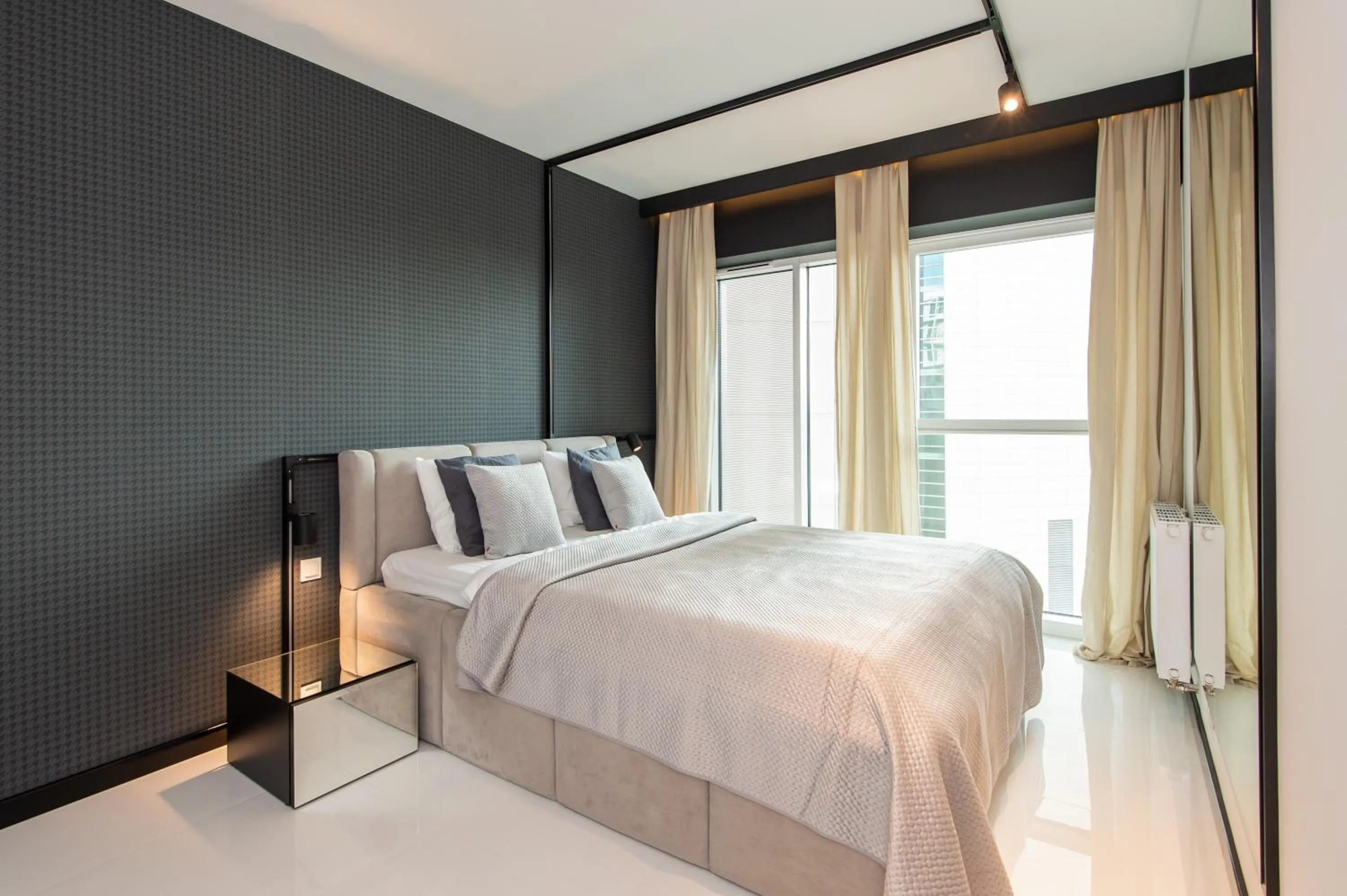 Bed in Super-Apartamenty International Fair