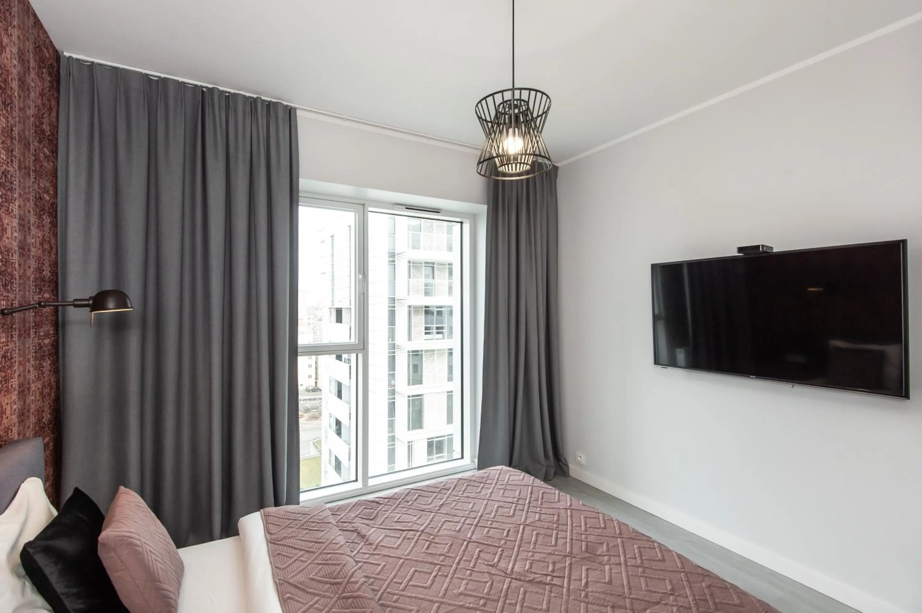 Bed in Super-Apartamenty International Fair