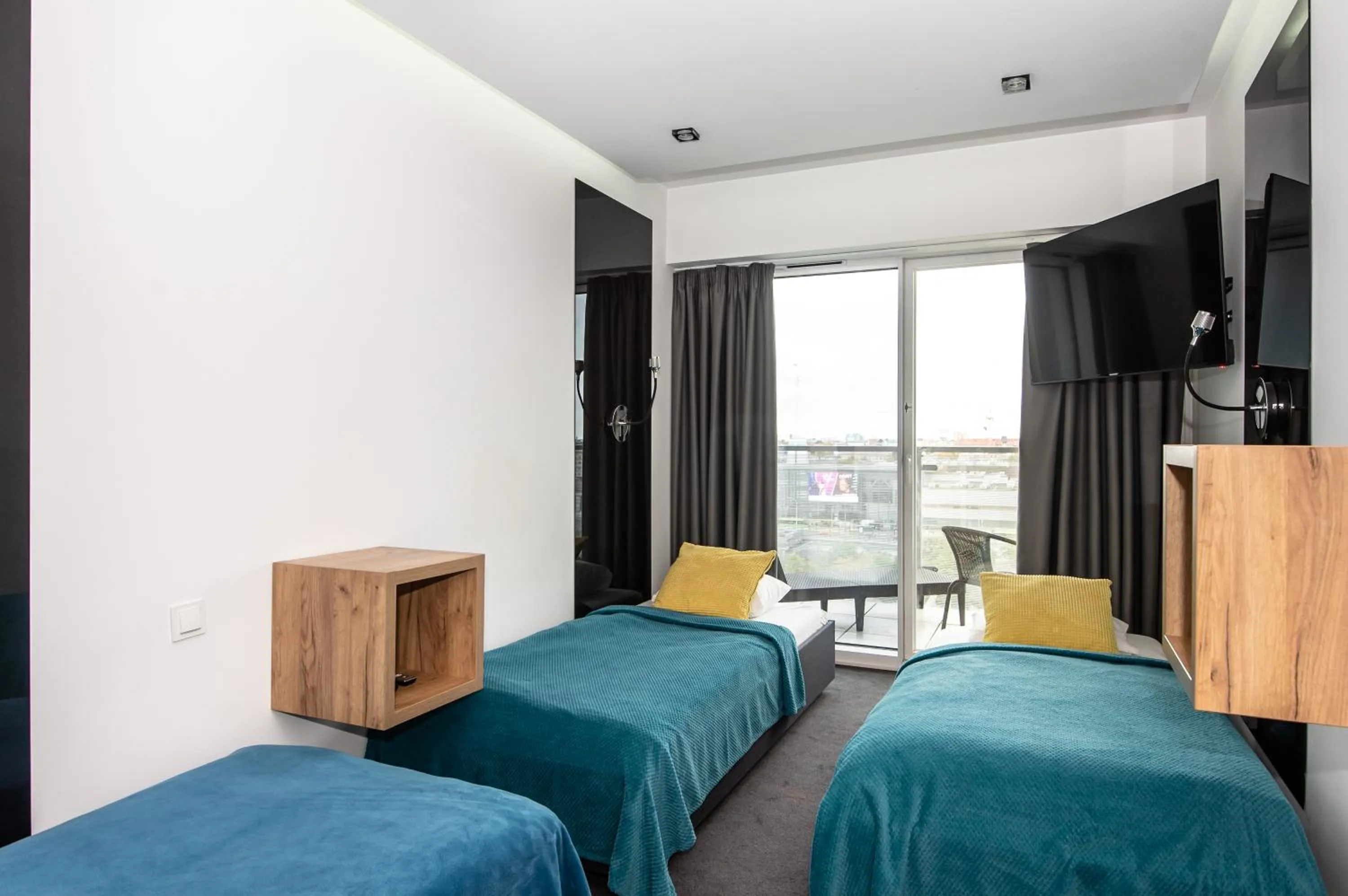 Bed in Super-Apartamenty International Fair