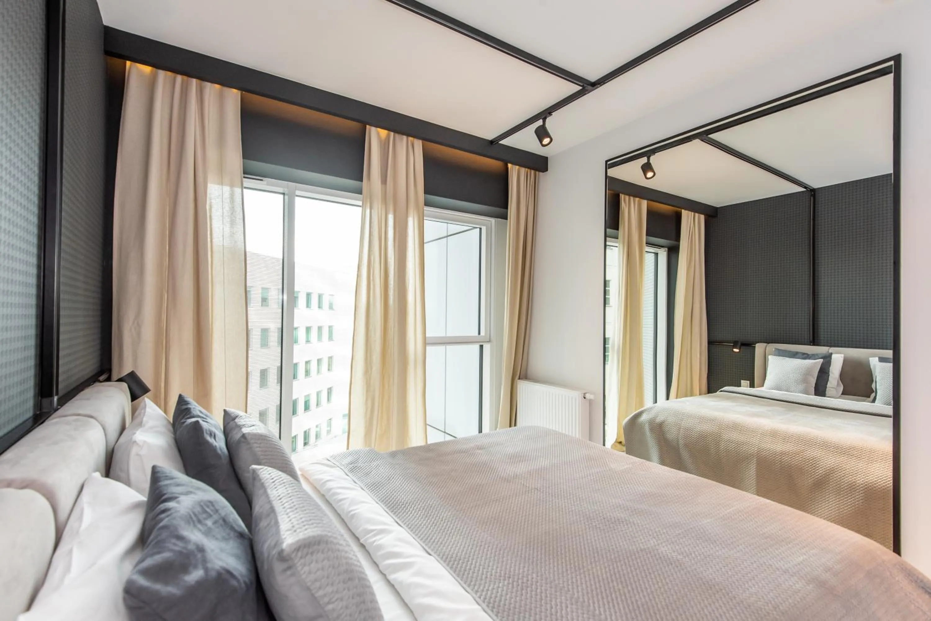 Bed in Super-Apartamenty International Fair