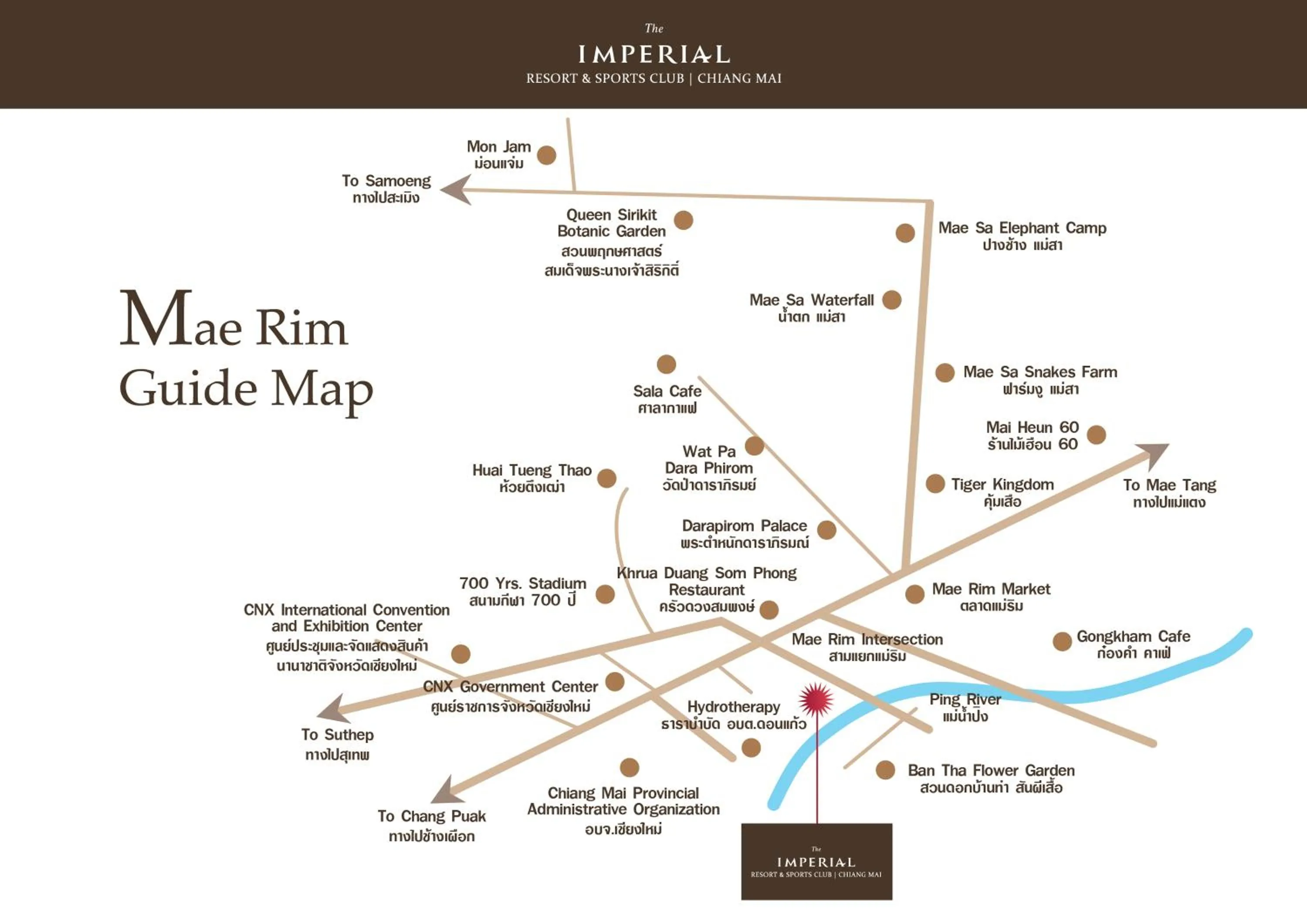 Location in The Imperial Chiang Mai Resort & Sports Club