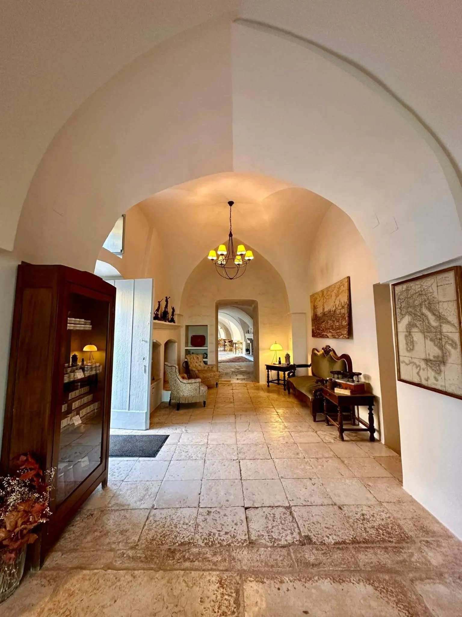 Lobby or reception in Masseria Salamina