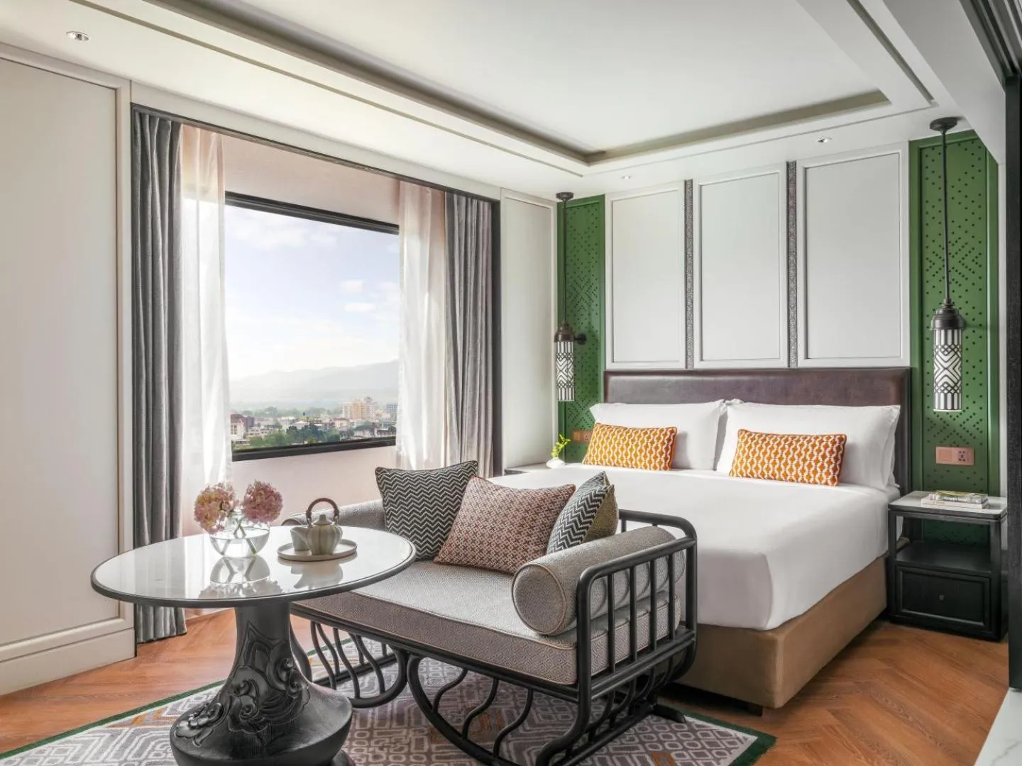 Mountain view, Bed in InterContinental Chiang Mai The Mae Ping by IHG