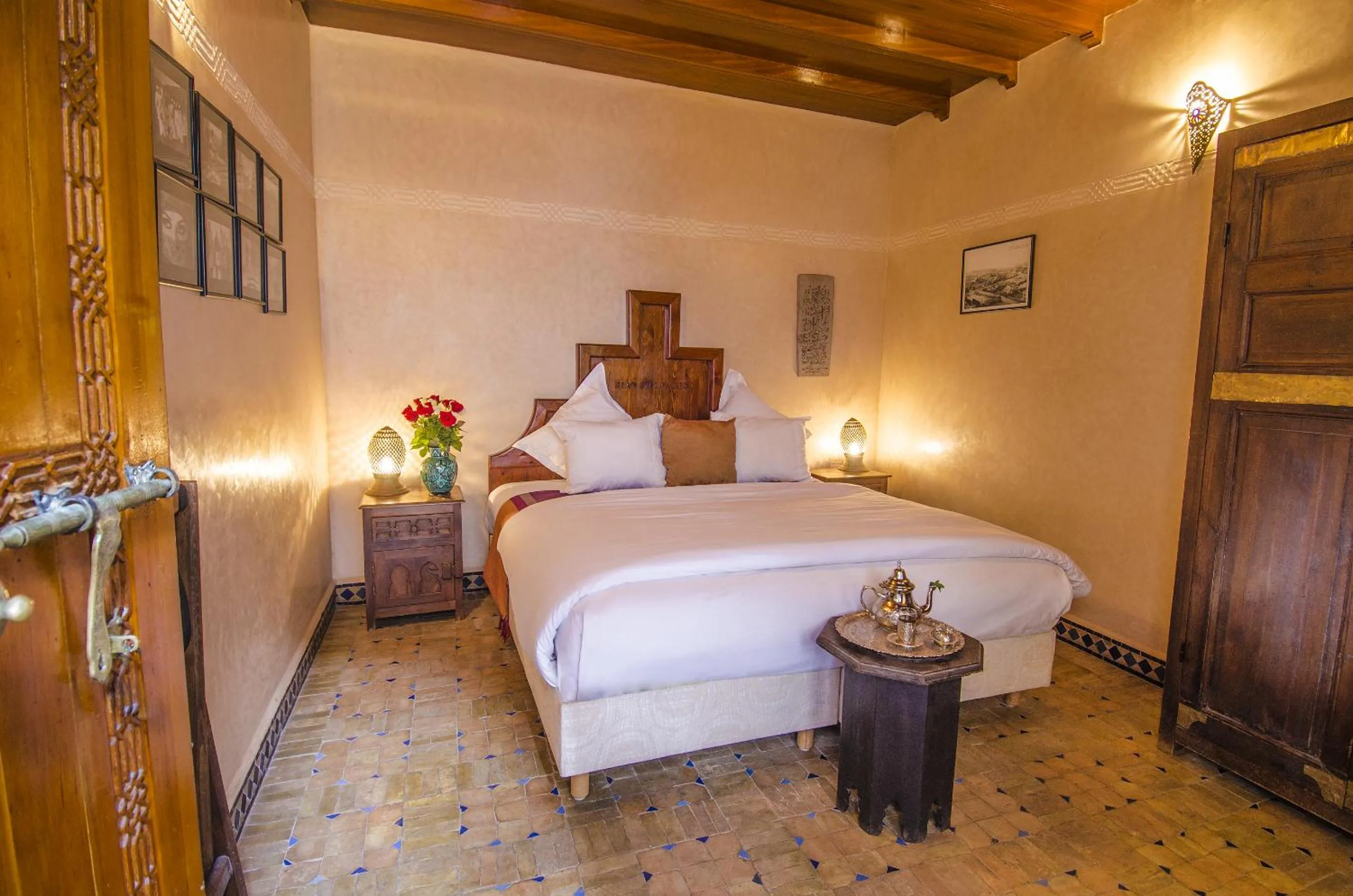 Bed in Riad Sidi Fatah