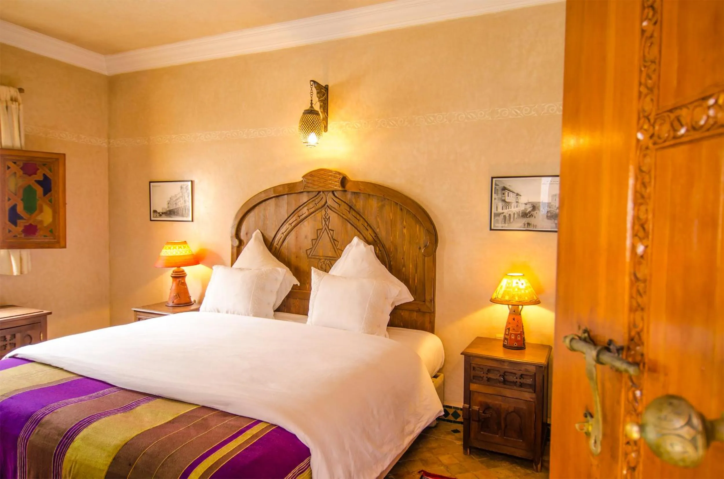 Bed in Riad Sidi Fatah