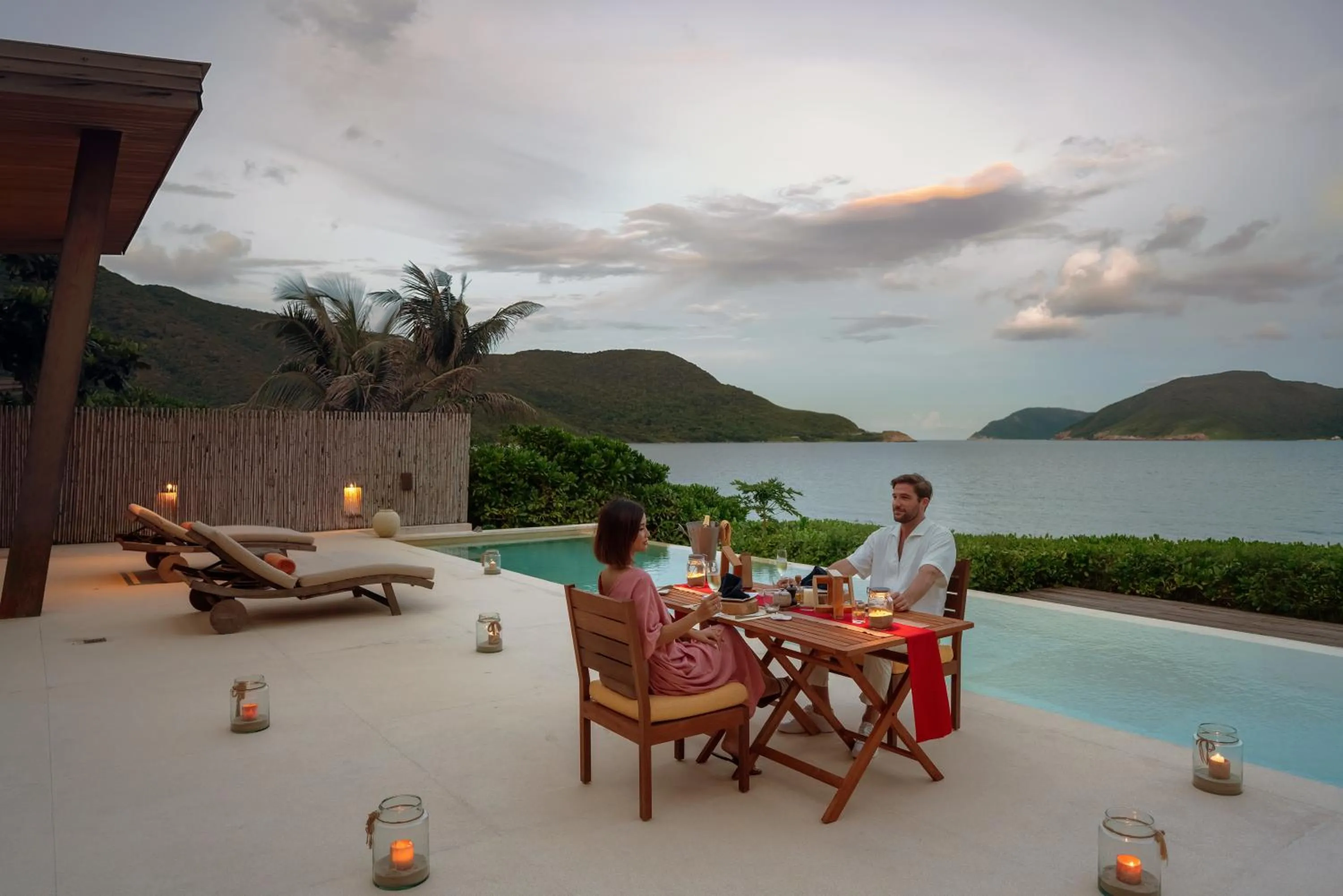 Pool view in Six Senses Con Dao - Turtle Island Paradise