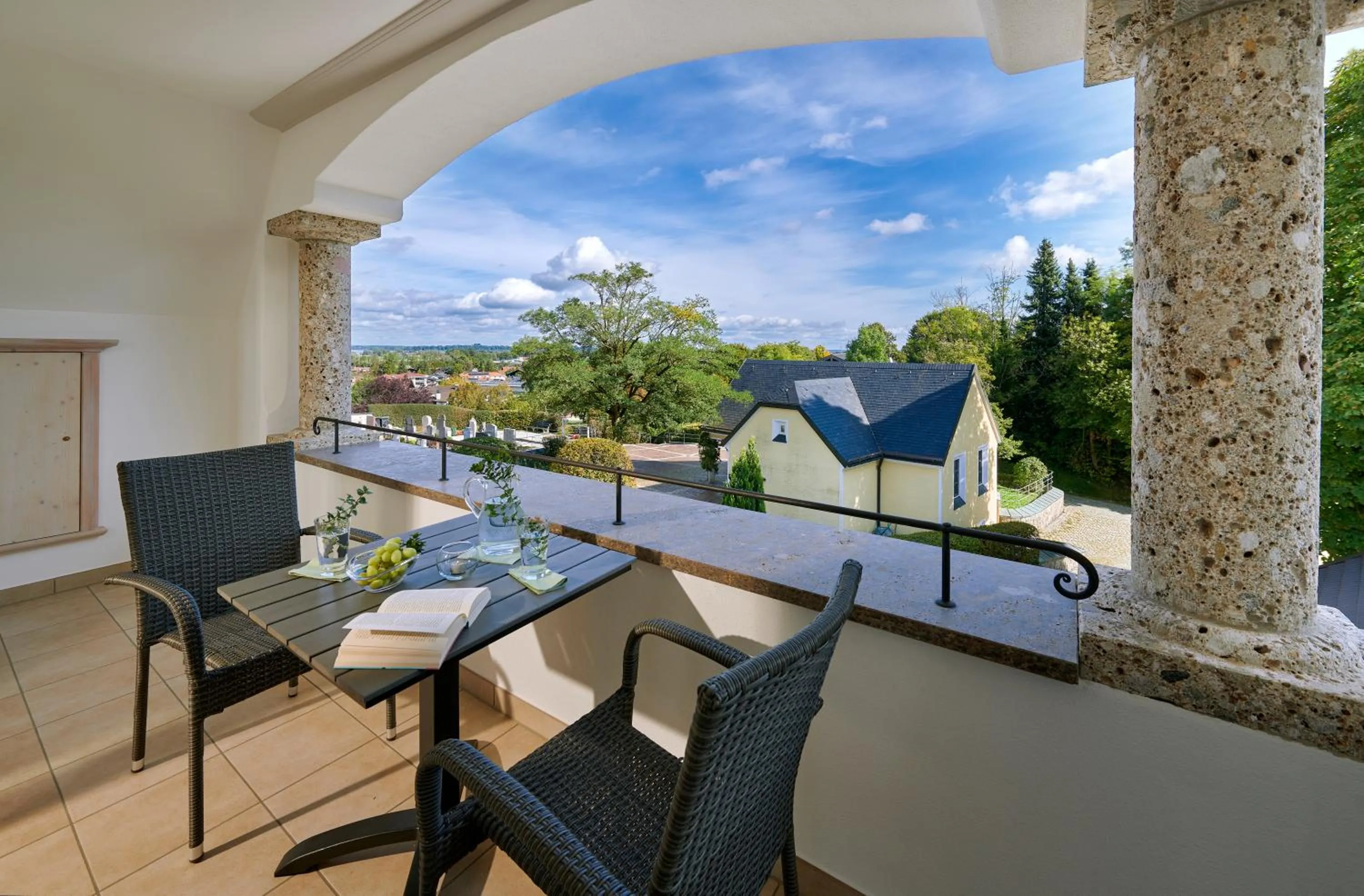 Balcony/Terrace in Ferienwohnungen im Bonnschloessl