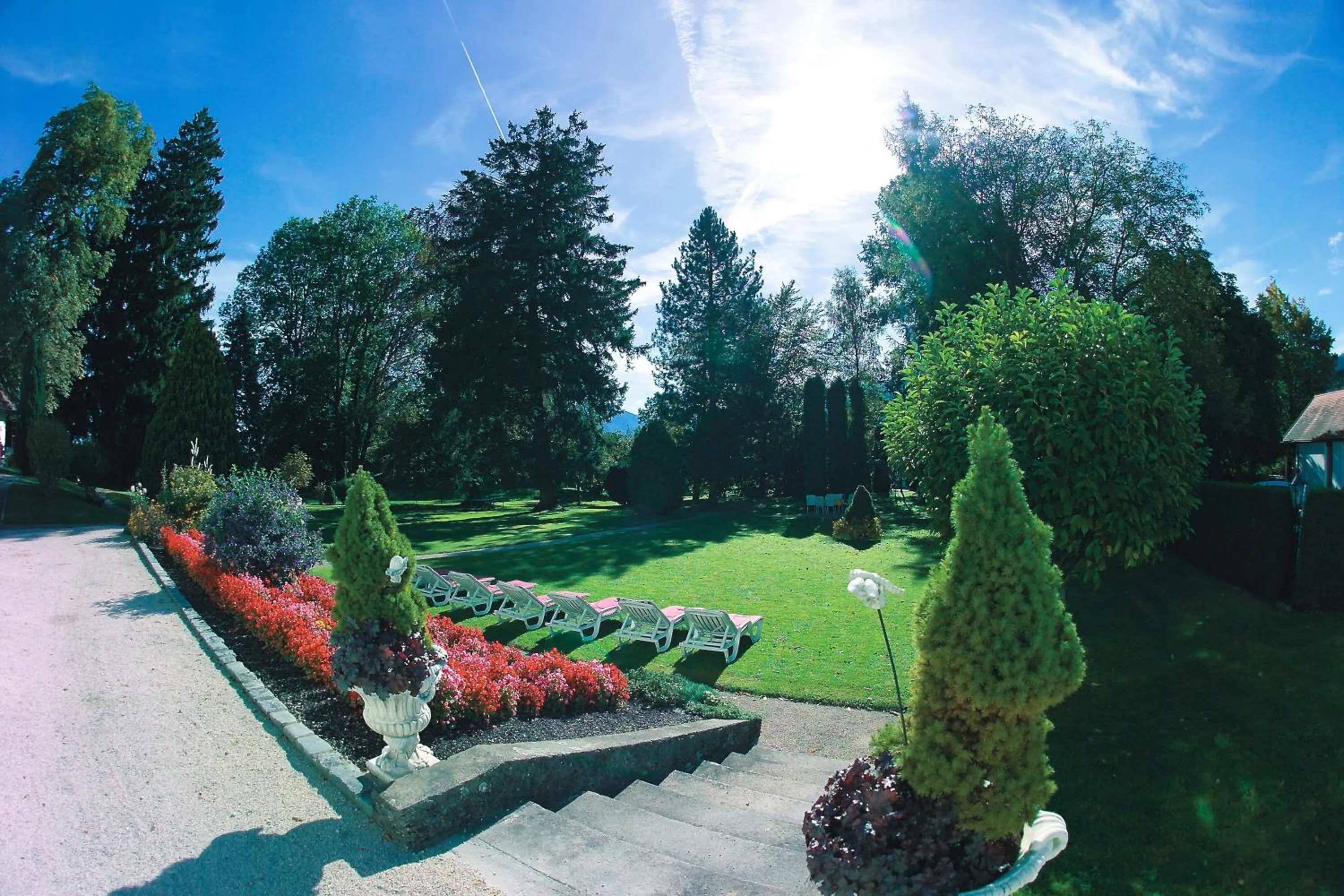 Garden in Ferienwohnungen im Bonnschloessl
