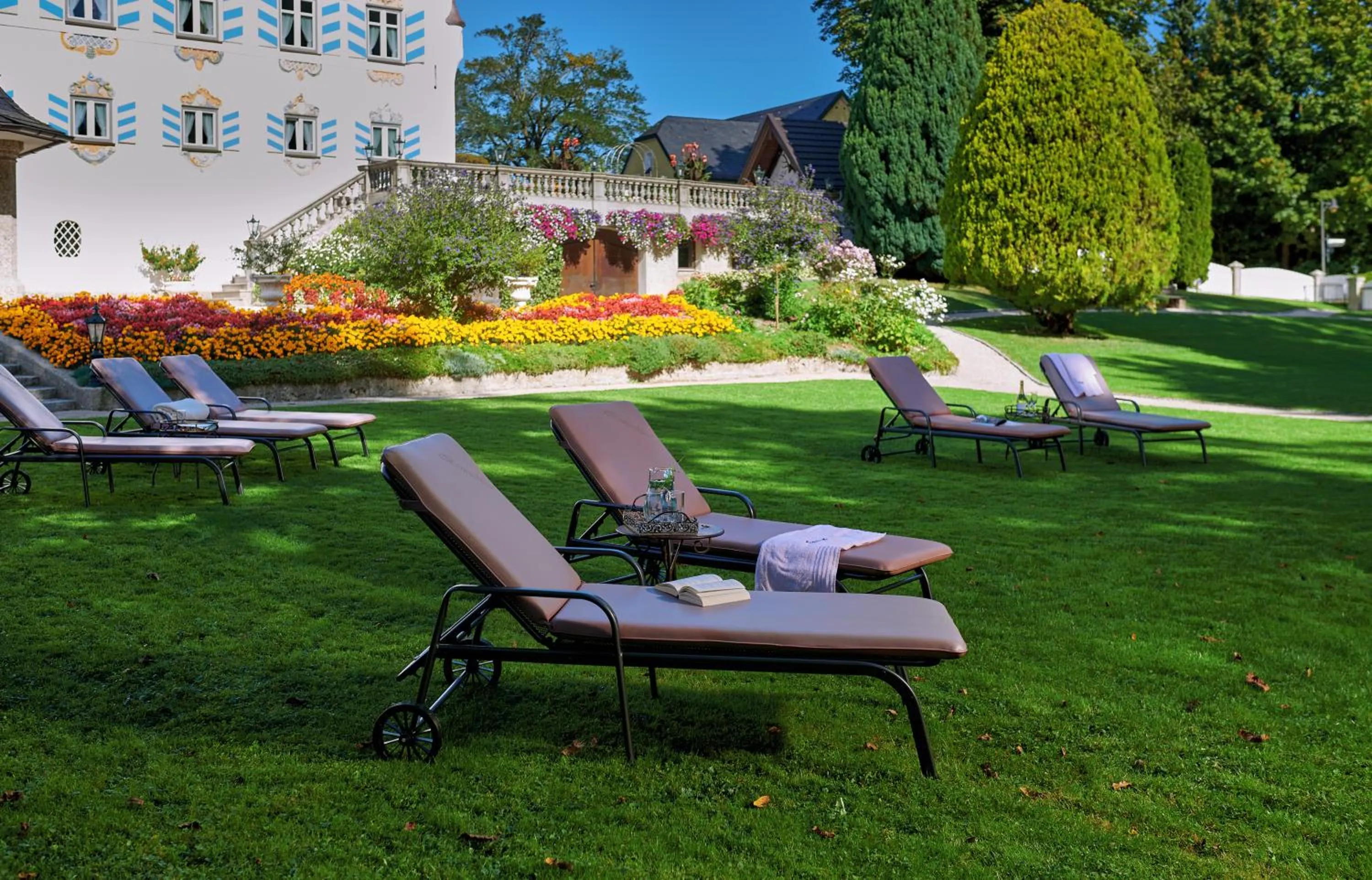 Garden in Ferienwohnungen im Bonnschloessl