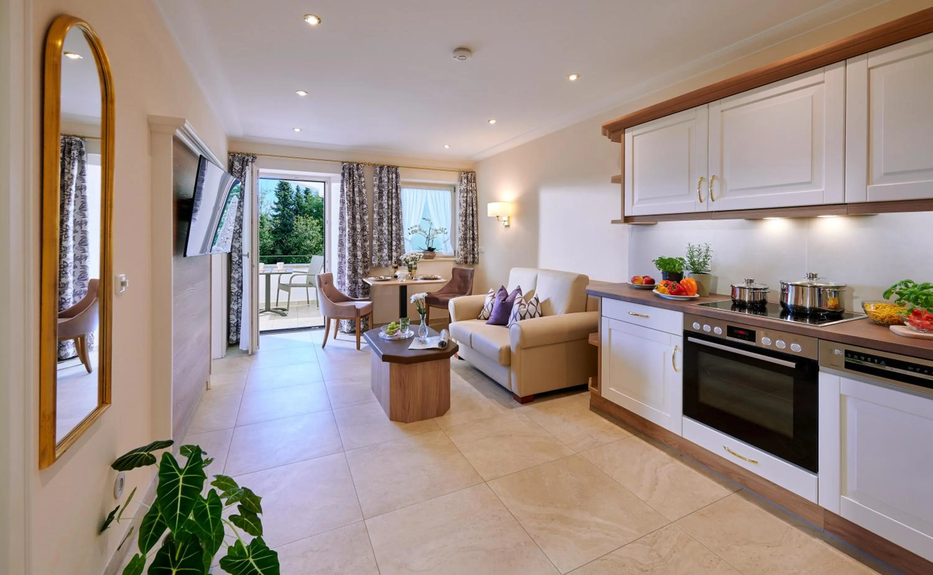 Living room in Ferienwohnungen im Bonnschloessl