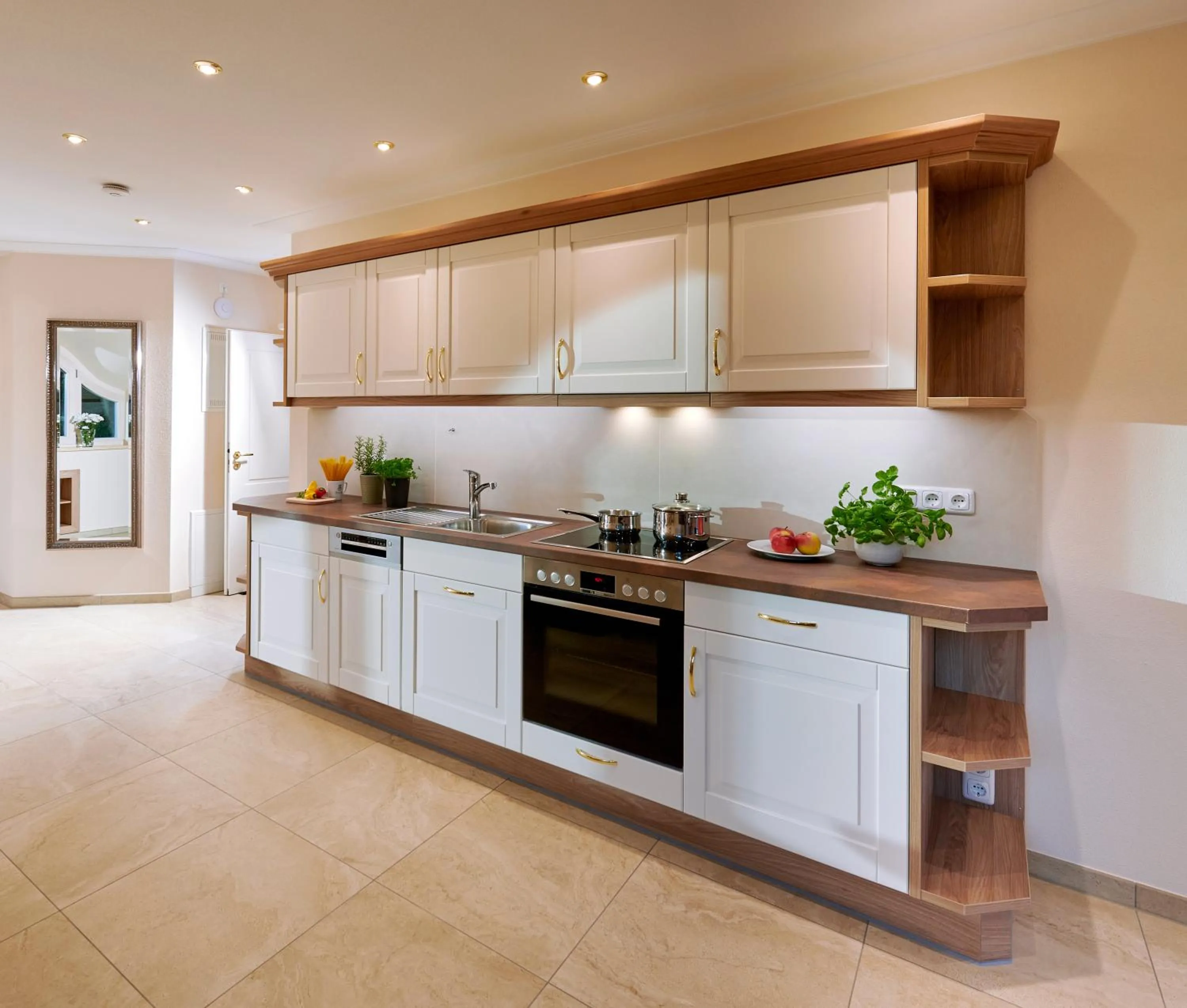 kitchen in Ferienwohnungen im Bonnschloessl